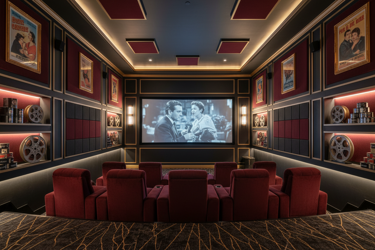 Breathtaking Home Theater Wall Decor Ideas to Transform Your Movie Nig ...