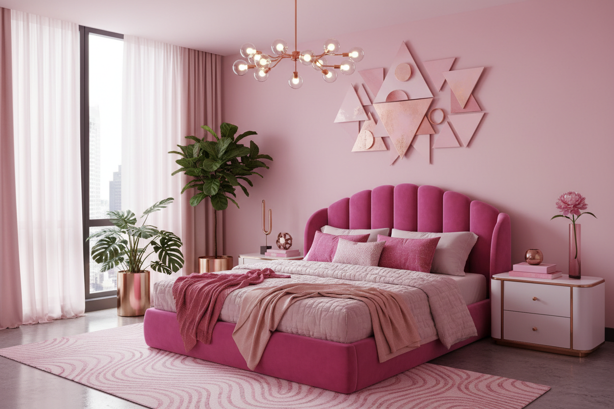 Creative Pink Bedroom Designs for Bold Interiors – Wallpics