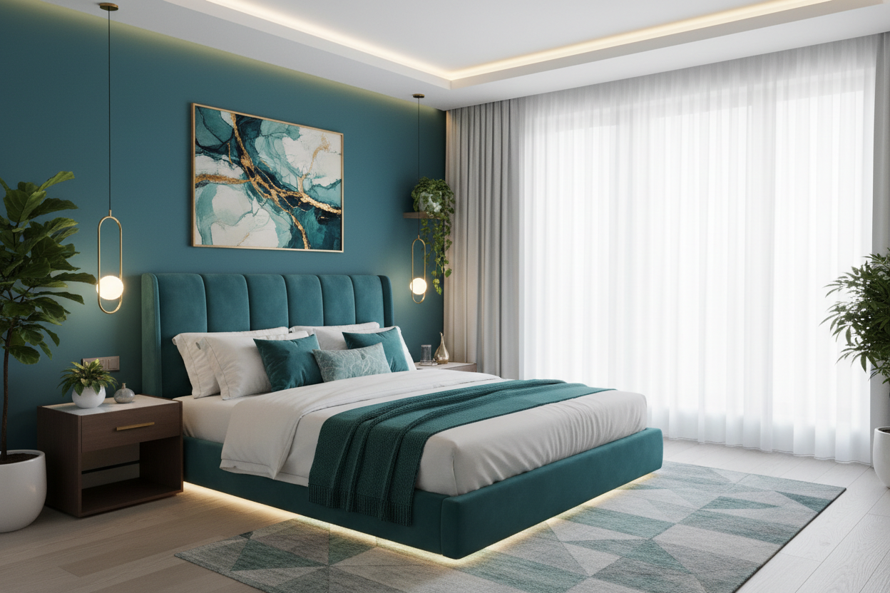 Creative Teal Bedroom Designs for Modern Interiors – Wallpics