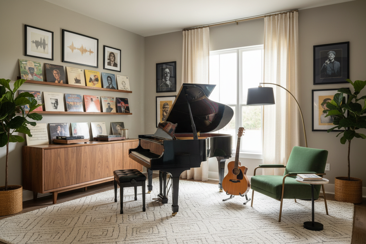 From Instruments to Interiors: 7 Ways to Style Your Music Room – Wallpics