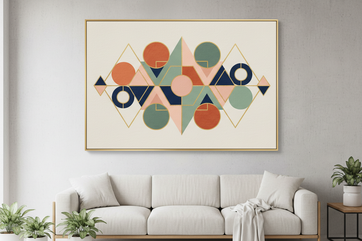Modern Geometric Wall Art: Trends, Tips, and Inspiration – Wallpics