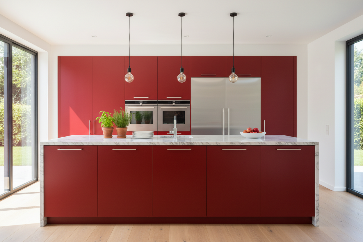The Allure of Red in Kitchen Design – Wallpics
