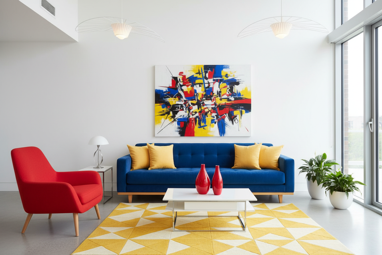 Vibrant Interiors: Mastering Primary Colors in Modern Home Design ...