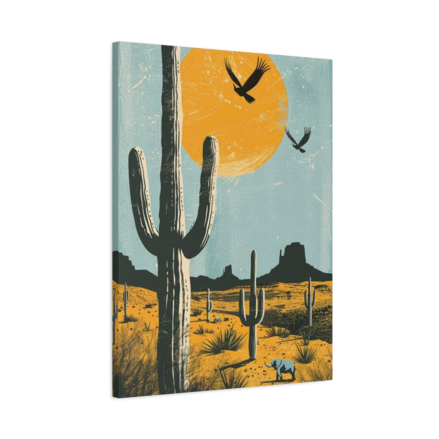 Huge Cactus In Arizona Wall Art & Canvas Prints