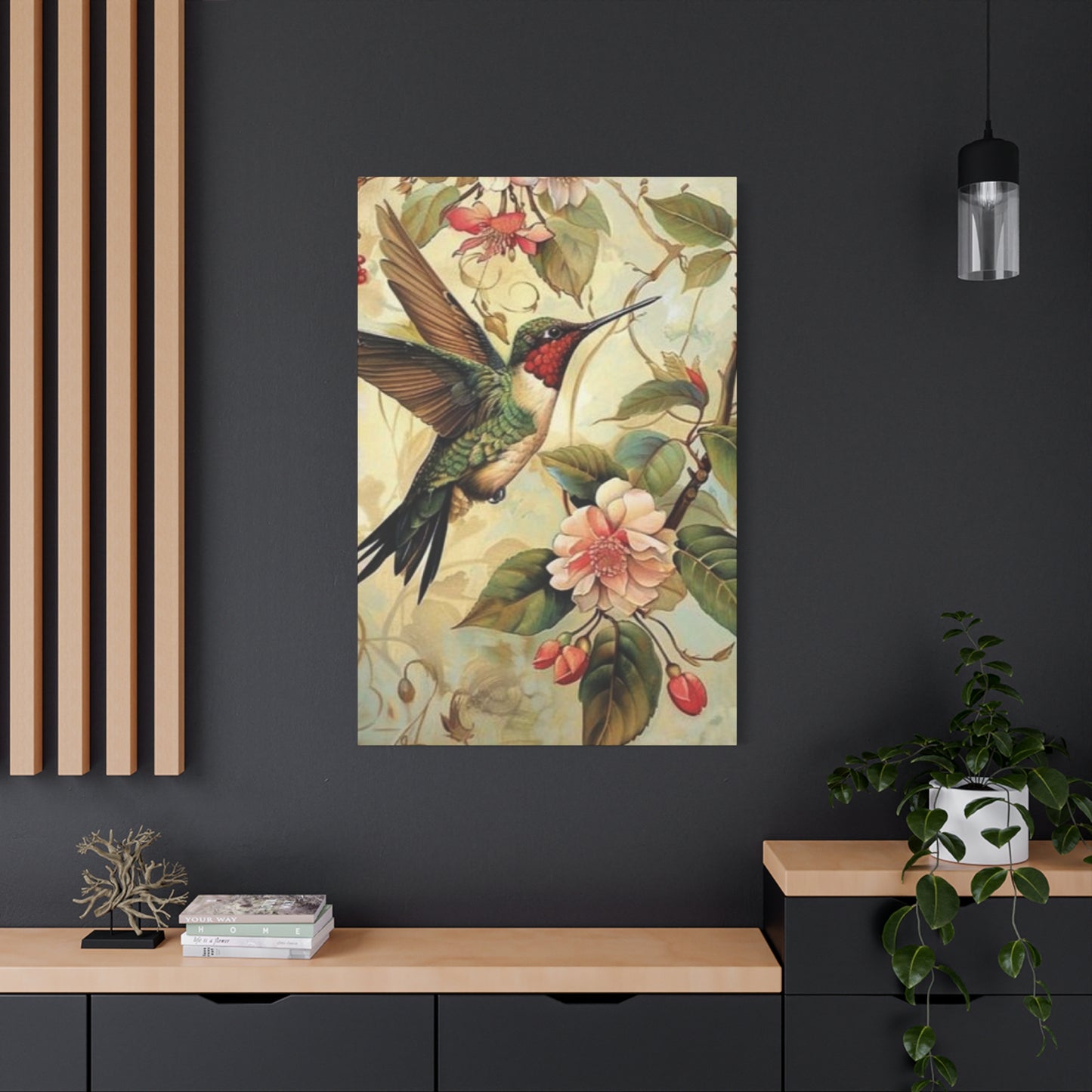 Beautiful Humming Bird Painting Wall Art & Canvas Prints