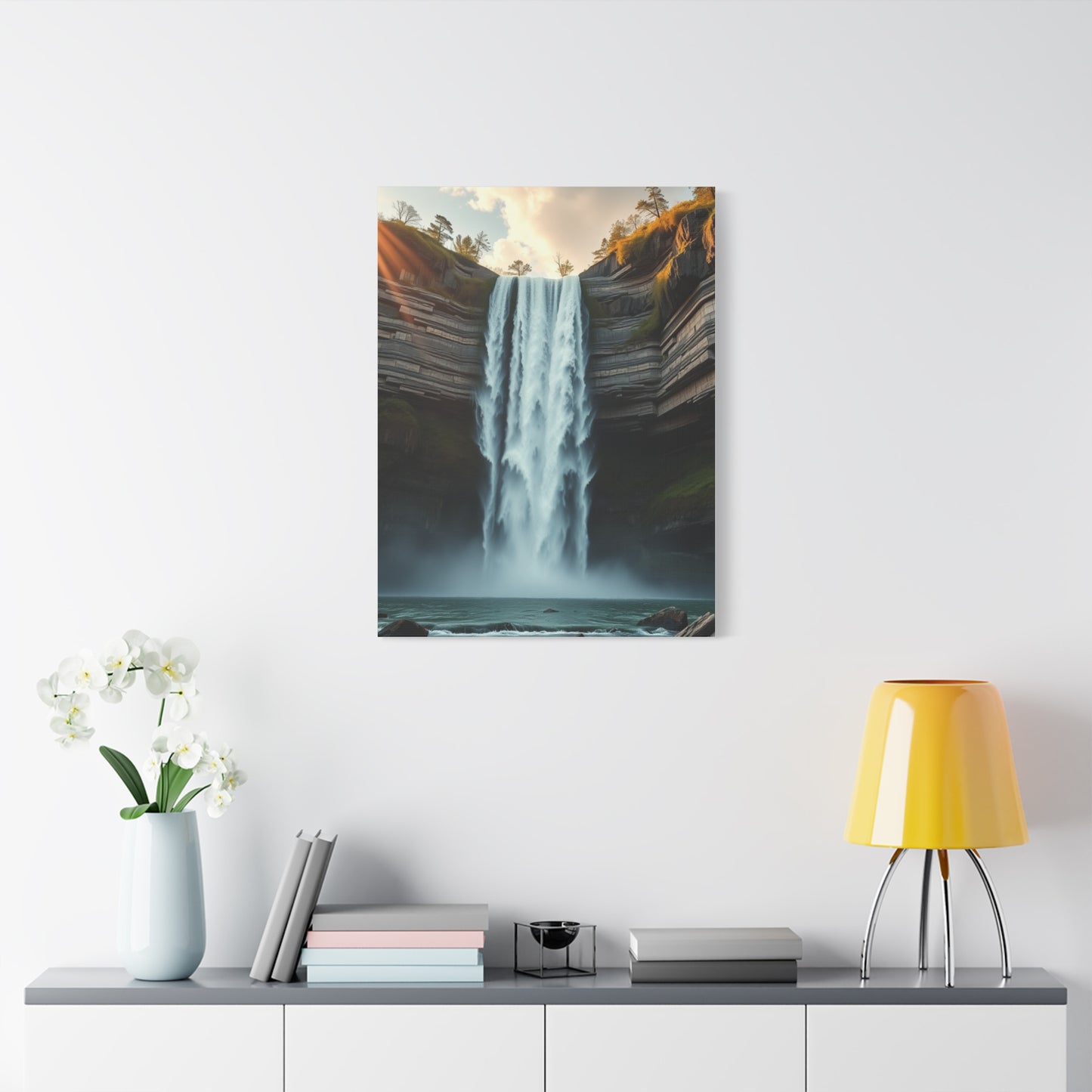 Pristine Cascade Tapestry Wall Art & Canvas Print