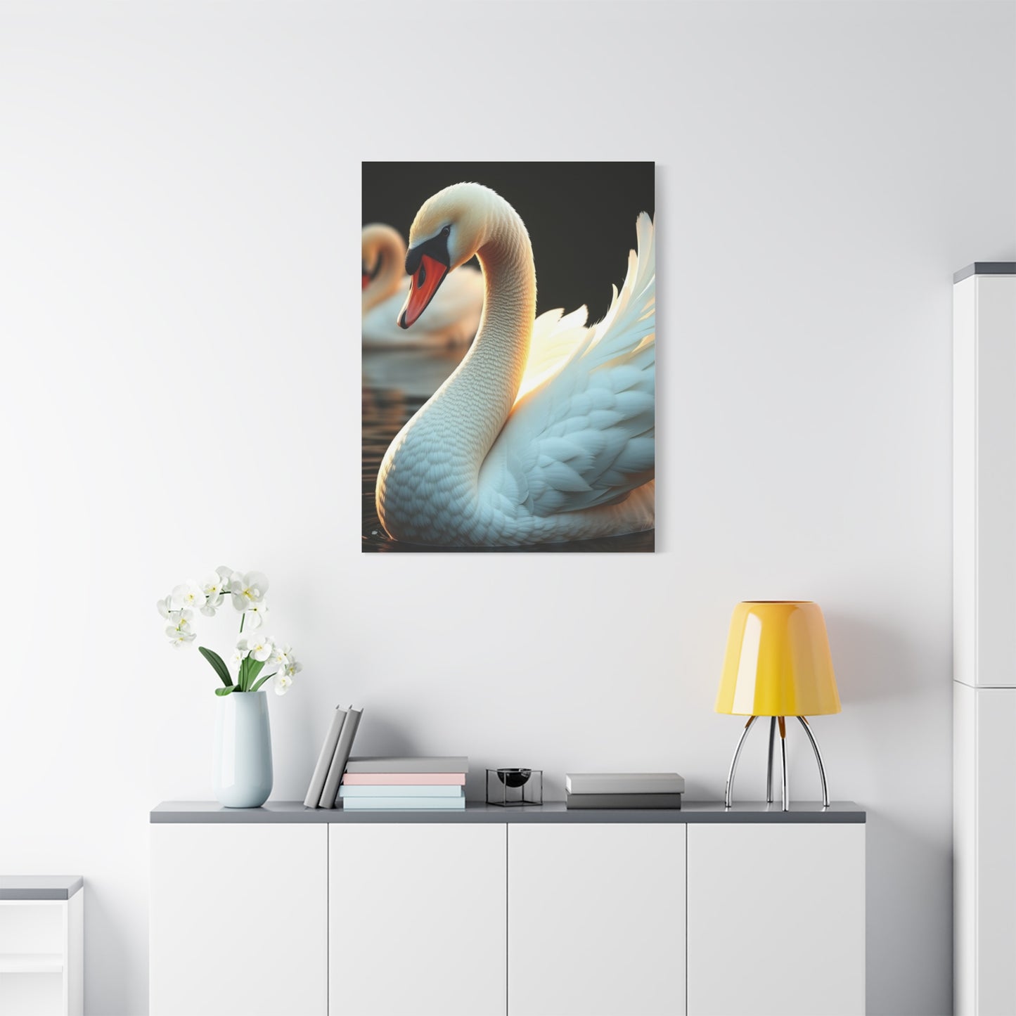 Swan Art Canvas Art 5 Wall Art & Canvas Print
