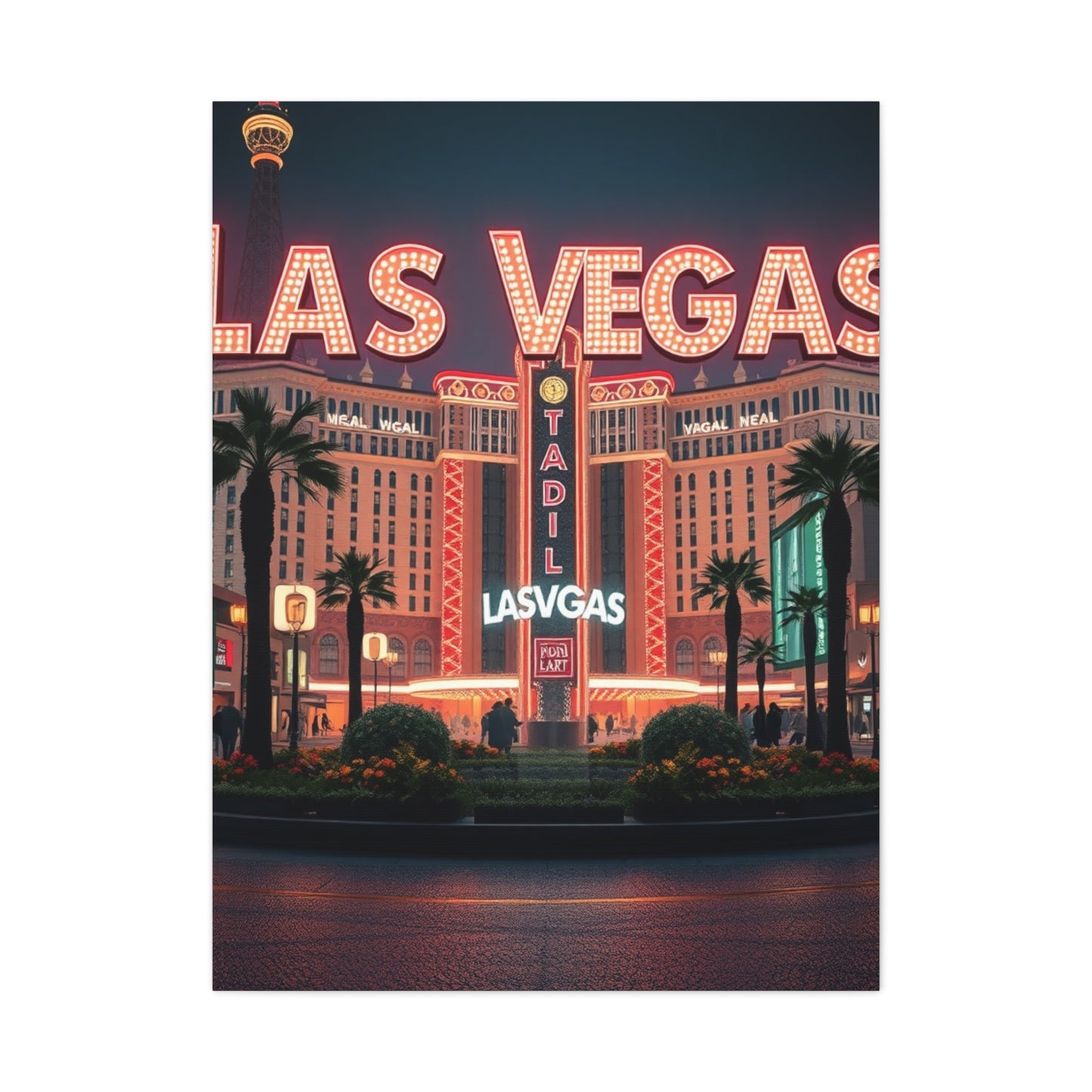 Las Vagas Art Canvas Art 6 Wall Art & Canvas Print
