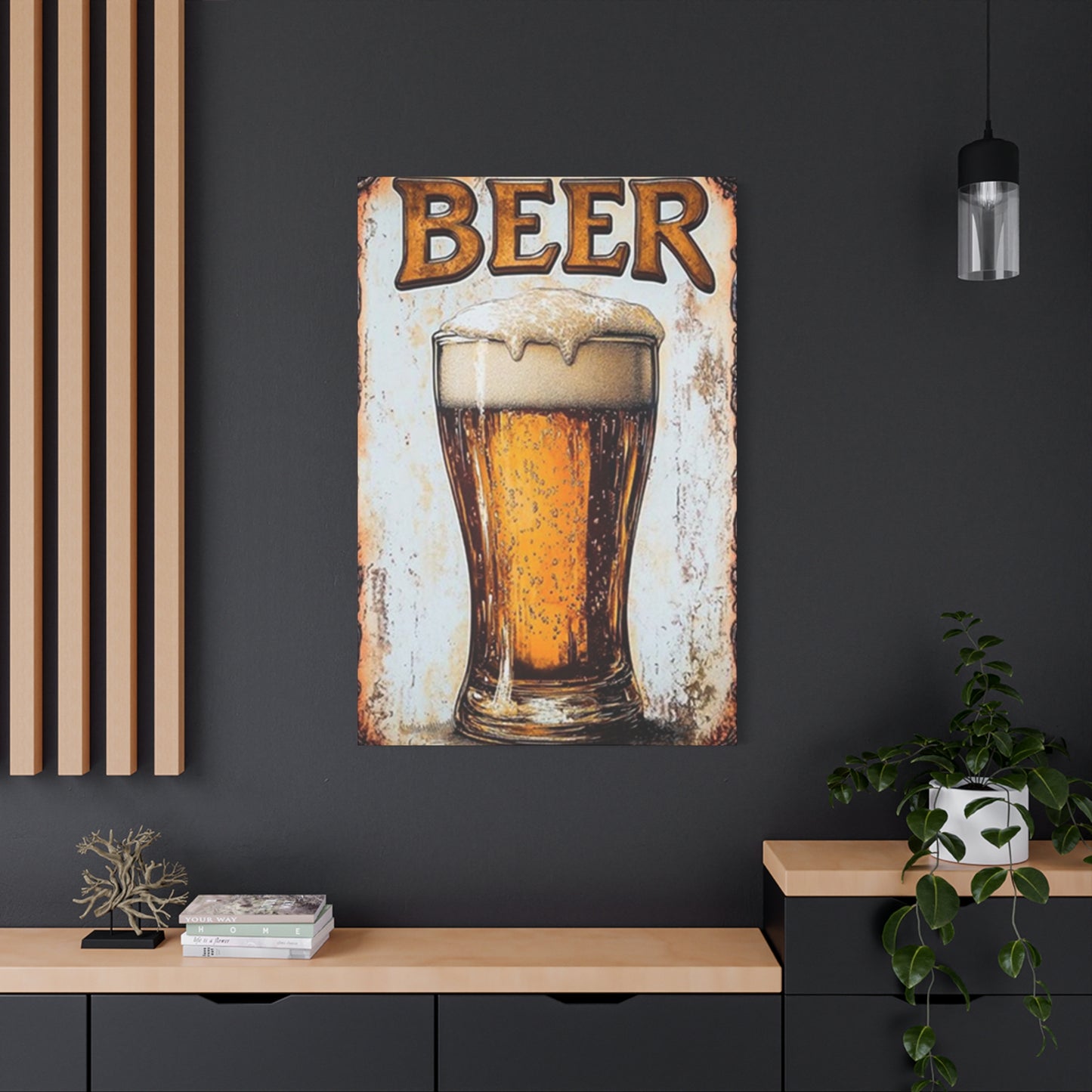 Beer Abstract Painting Wall Art & Canvas Prints