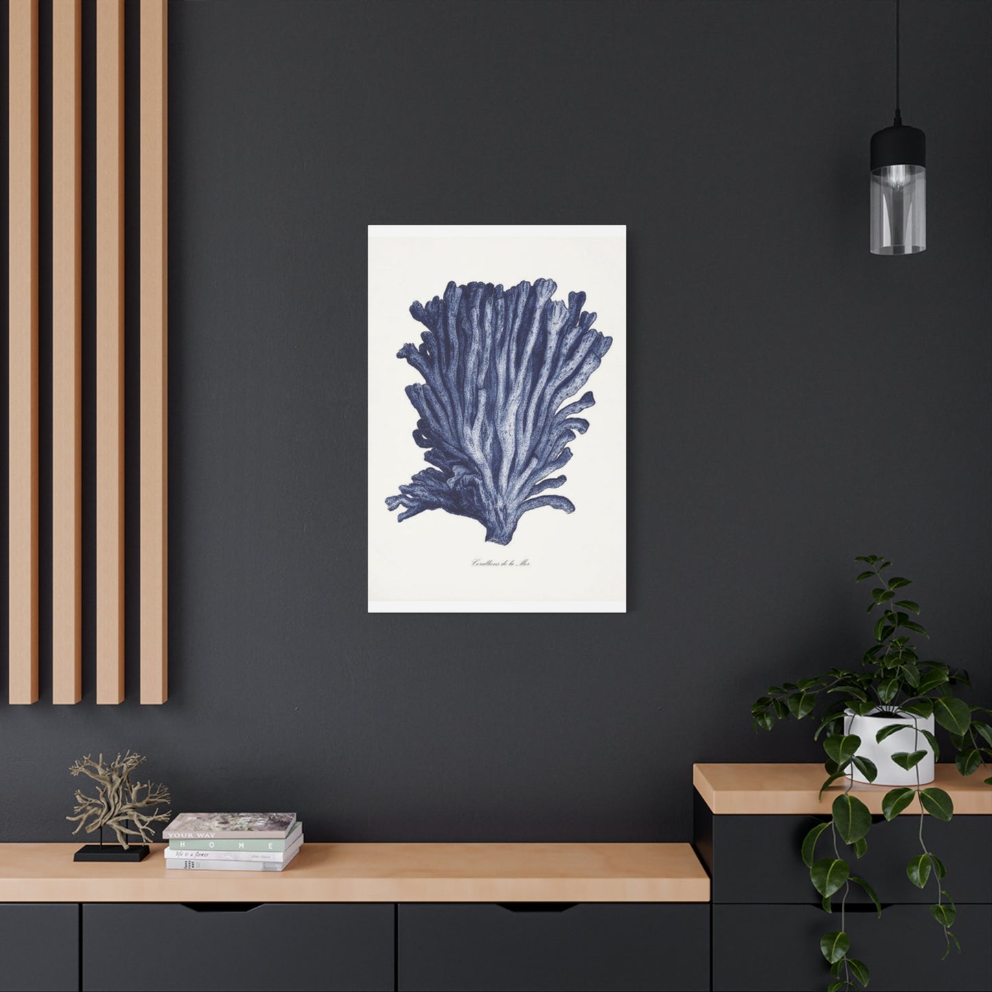 Blue Shell Stem Painting Wall Art & Canvas Prints