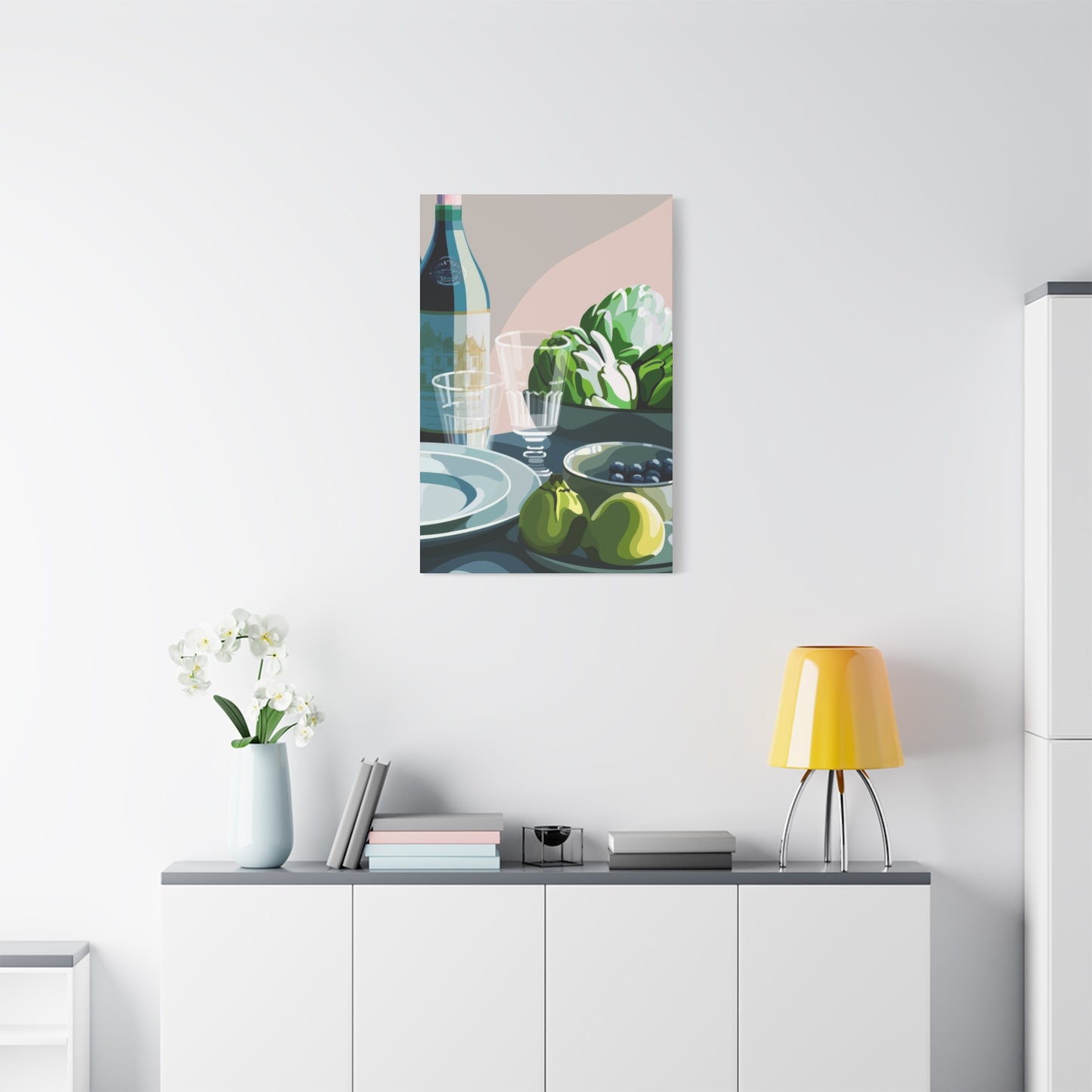 Wine Fruit On Table Wall Art & Canvas Prints