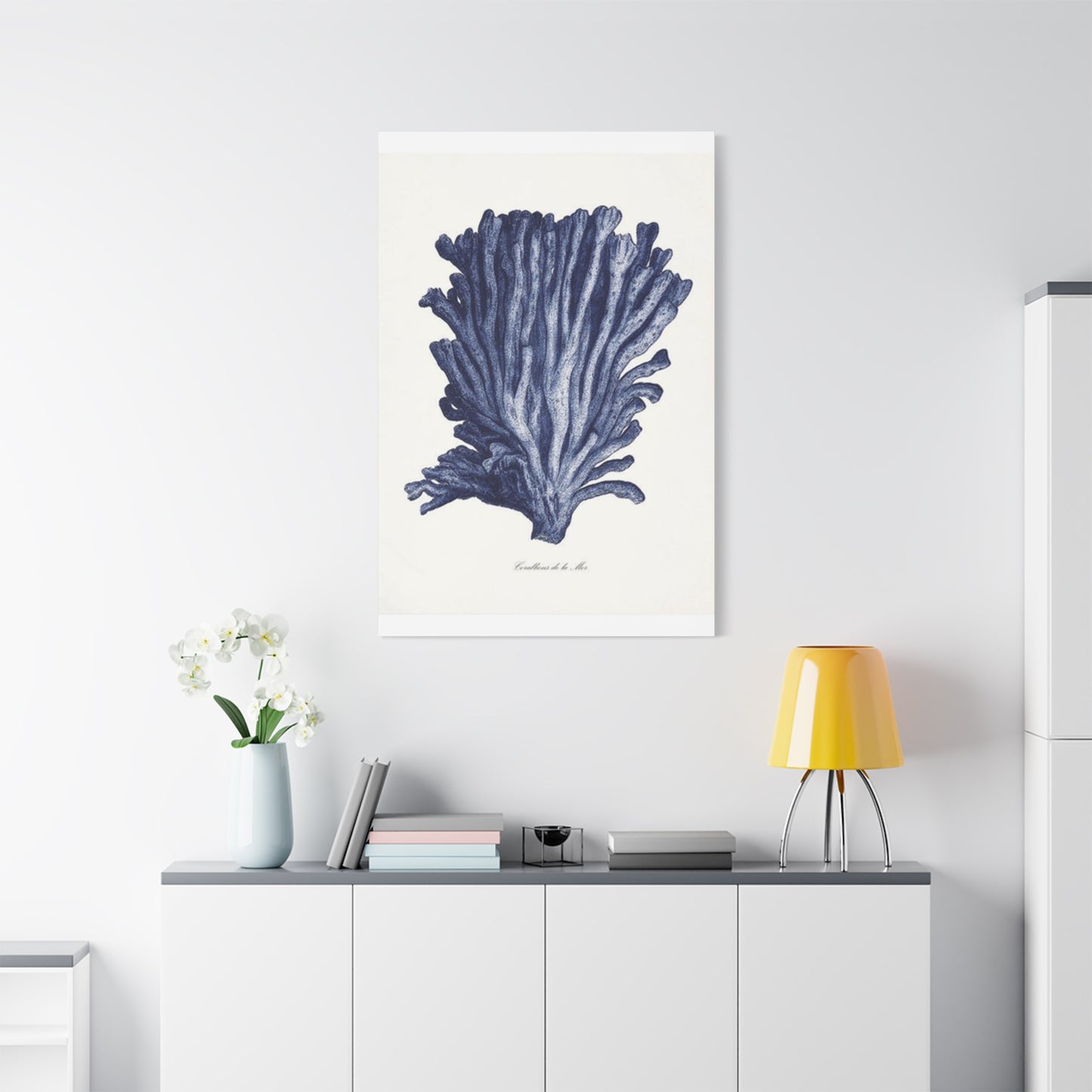 Blue Shell Stem Painting Wall Art & Canvas Prints
