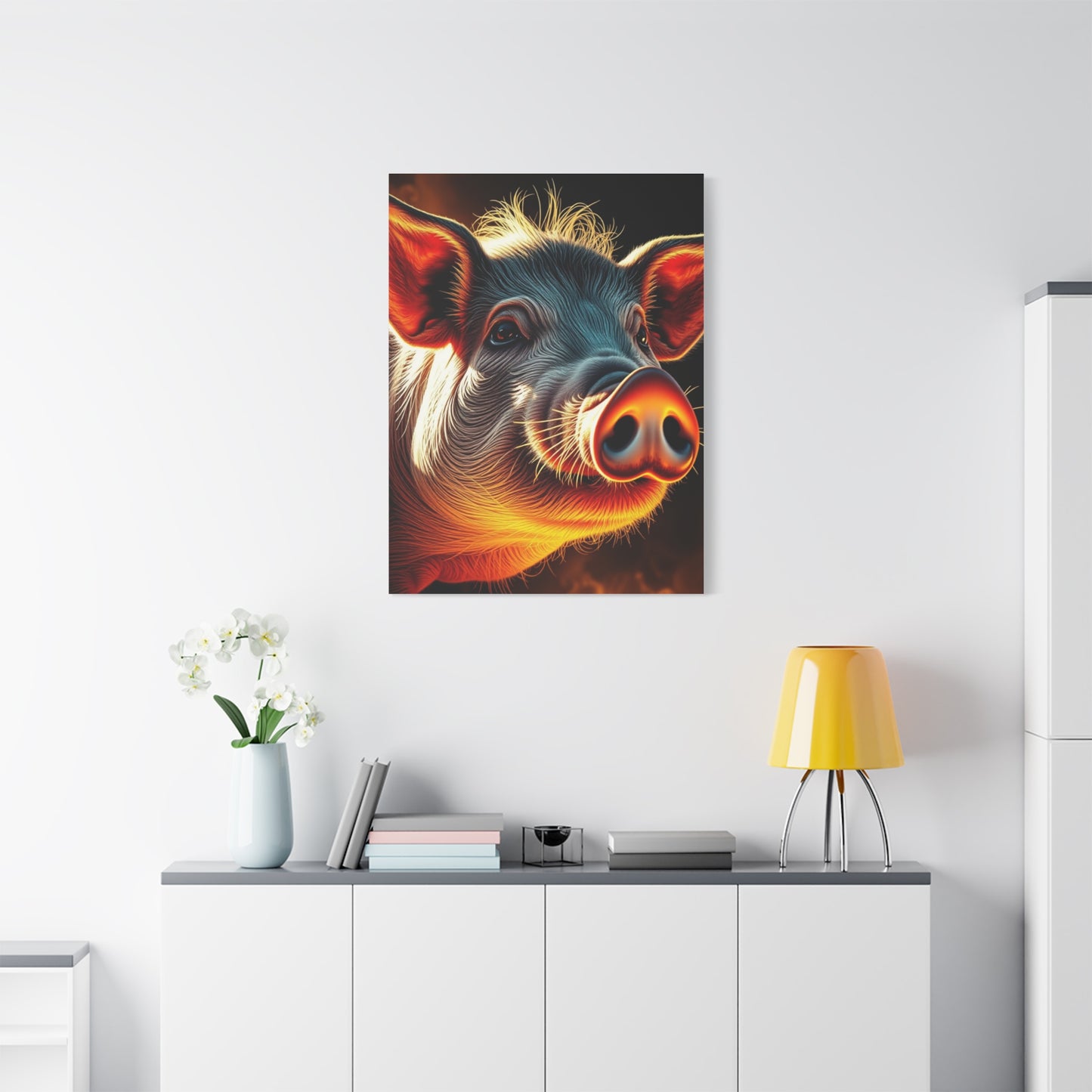 Pig Art Canvas Art 5 Wall Art & Canvas Print