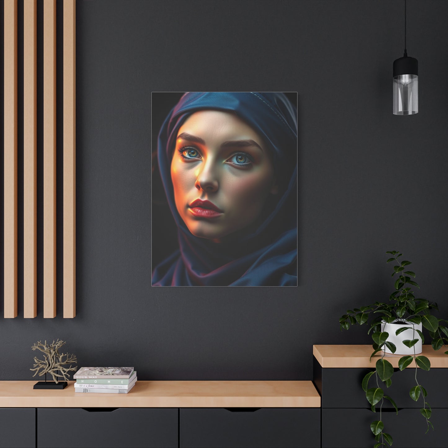 Refined Sienna and Sapphire Wall Art & Canvas Print