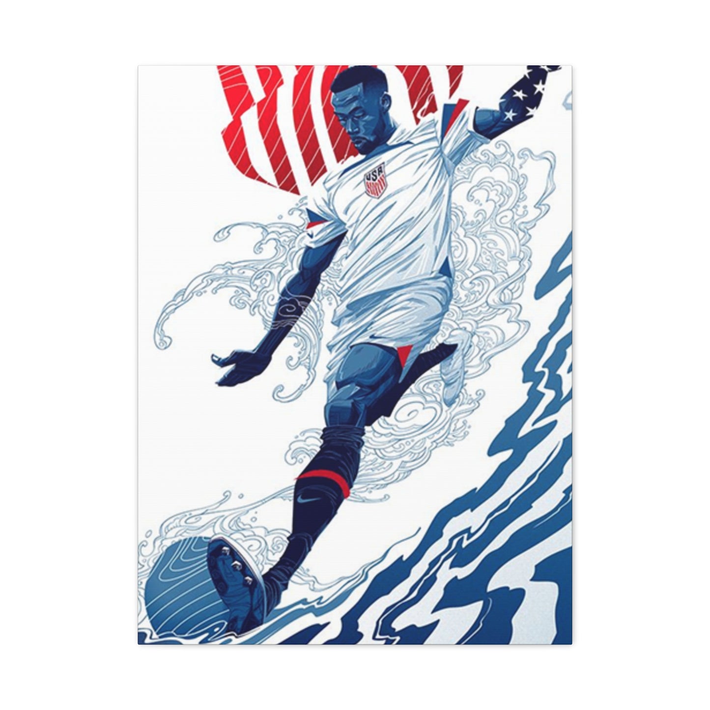 American Soccer Player Wall Art & Canvas Prints