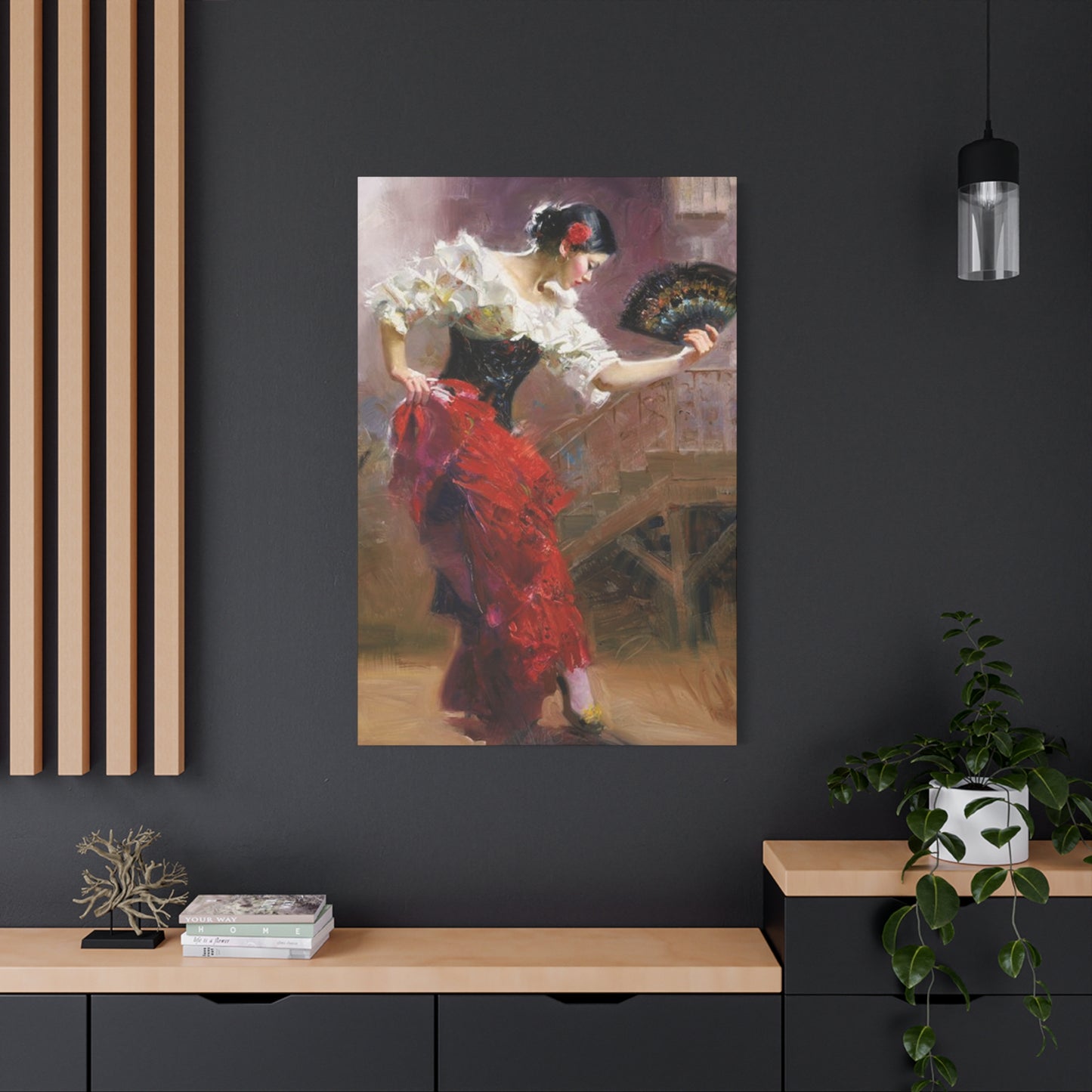 Spain Traditional Dancer Painting Wall Art & Canvas Prints