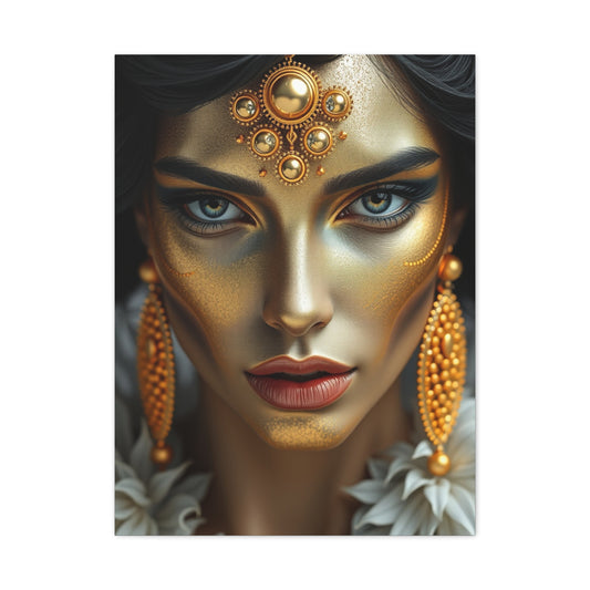 Vision Black White and Gold Art Art Wall Art & Canvas Print