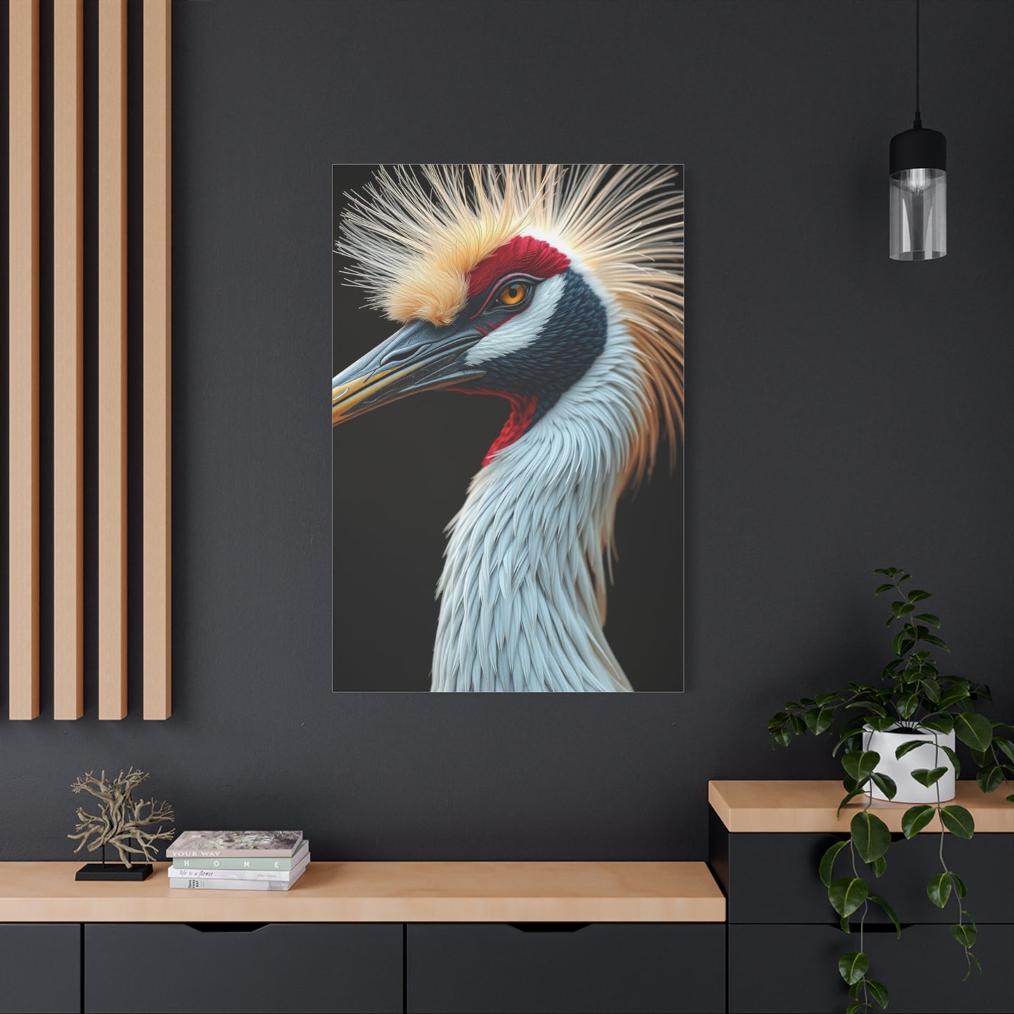 Supreme Crane Bird Art Beautiful Collection Wall Art & Canvas Print