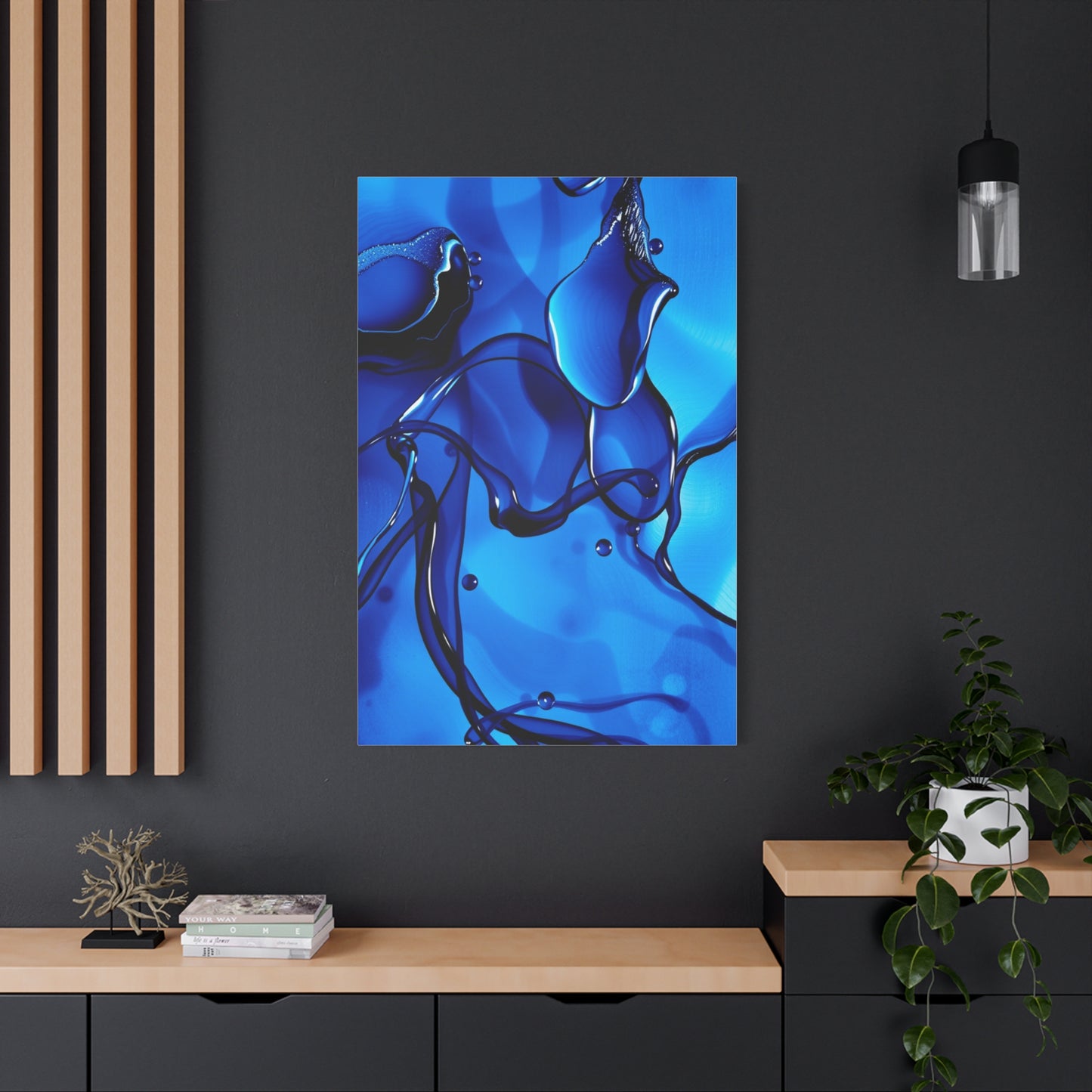 Blue Abstract Art Luxury Canvas Wall Art & Canvas Print