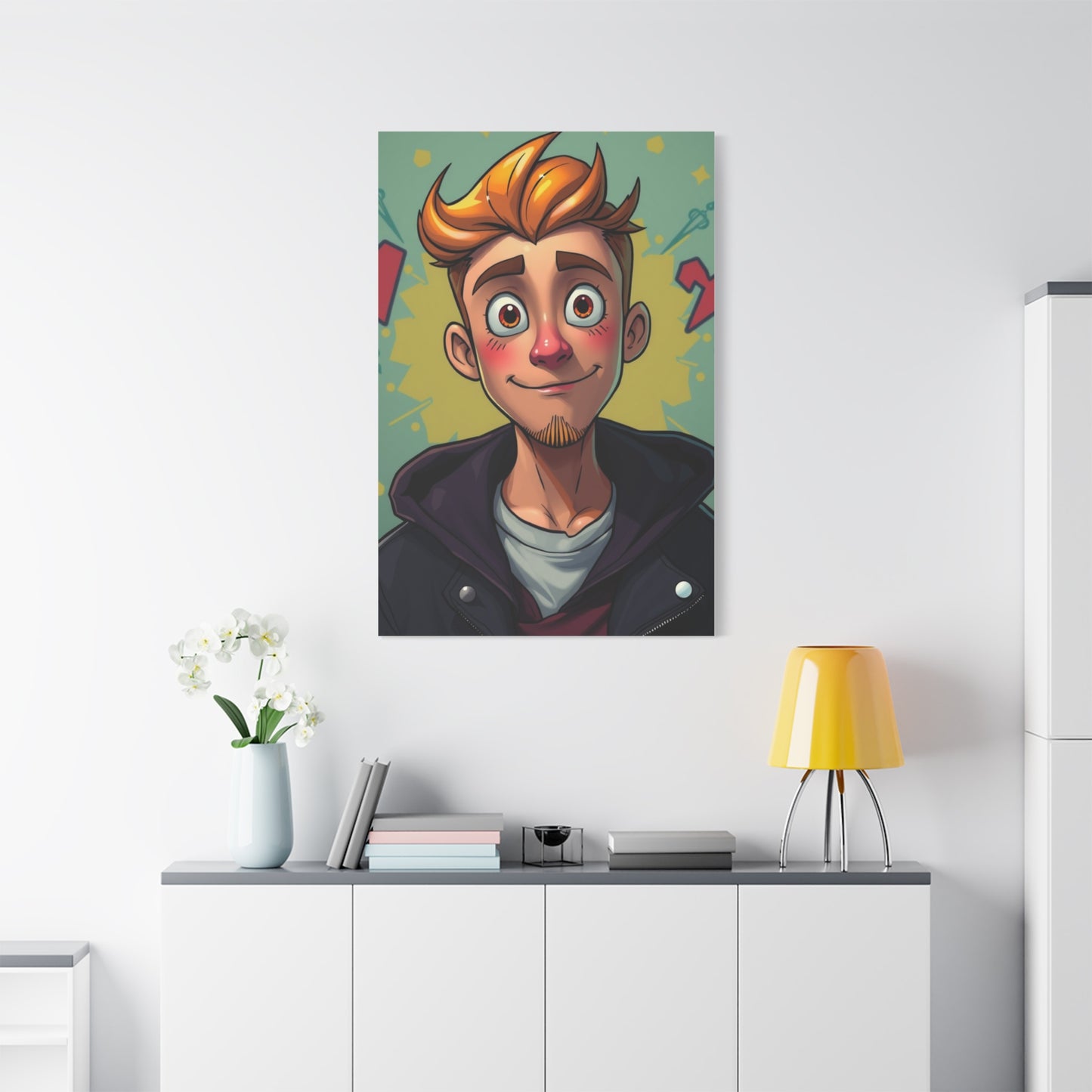 Sophisticated Cartoon Fusion Wall Art & Canvas Print