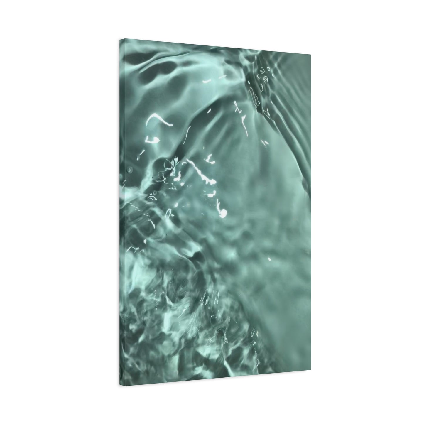 Green Cool Water Layers Wall Art & Canvas Prints