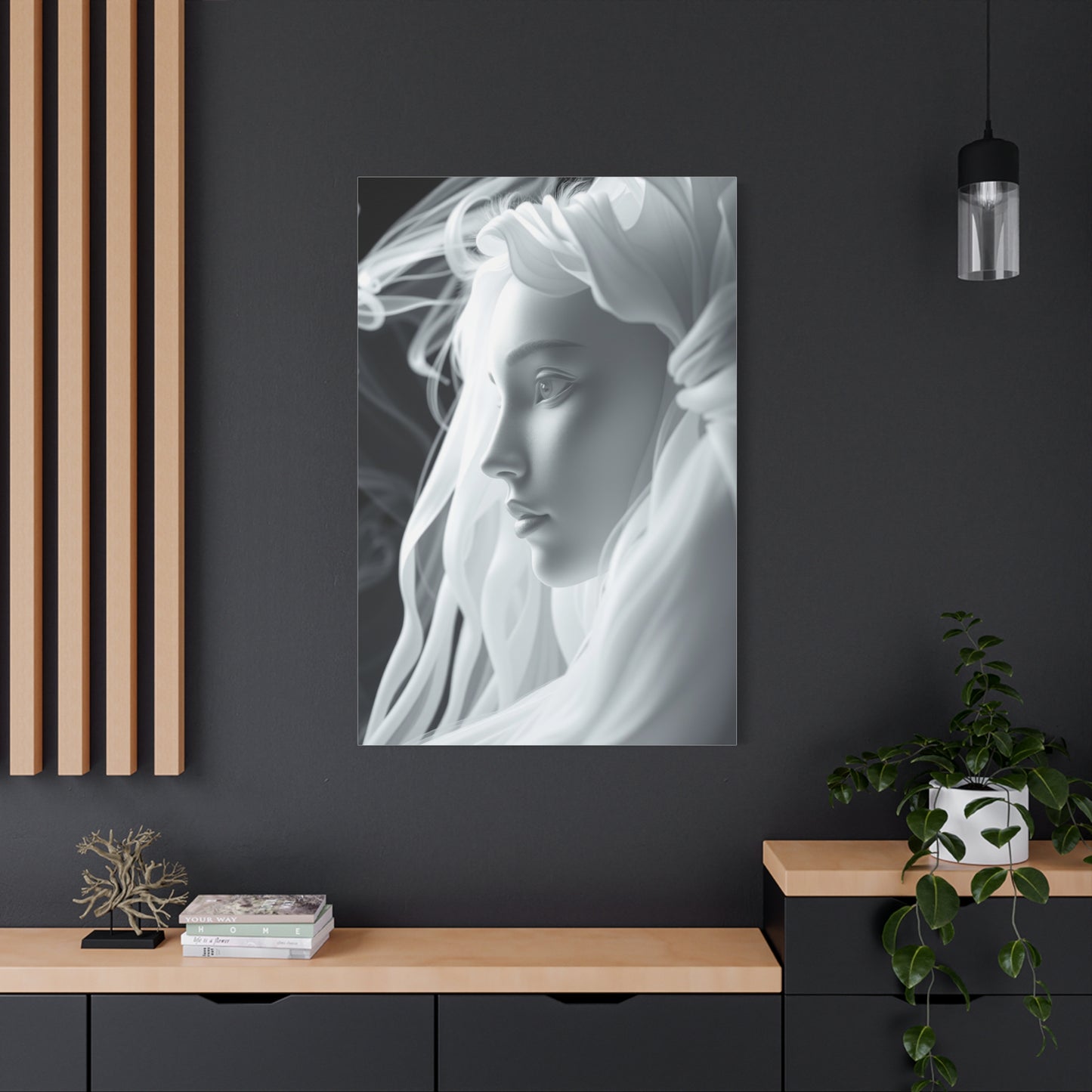 Gray & White Art Canvas Art 1 Wall Art & Canvas Print