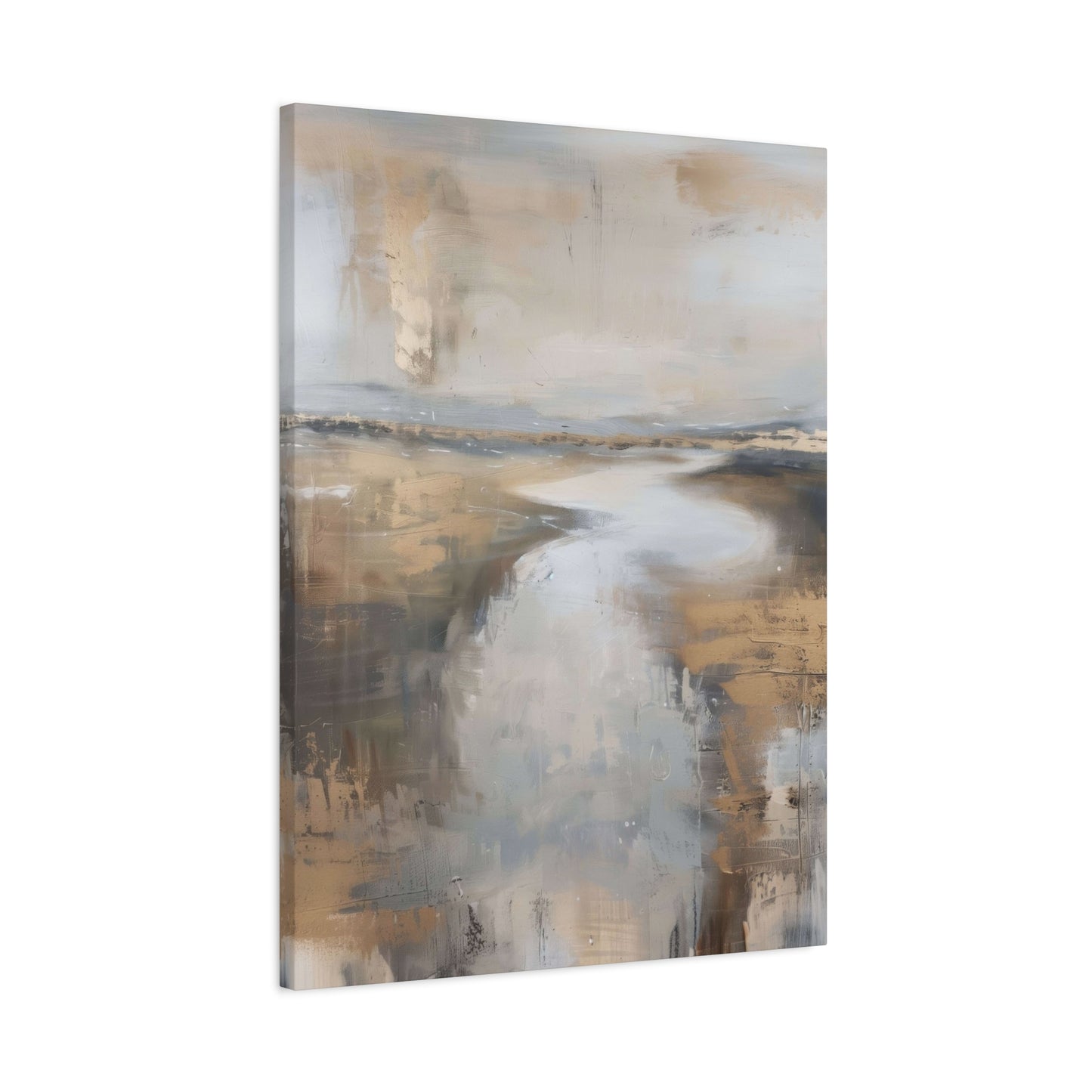 Golden Riverbank Earthy Wall Art & Canvas Prints