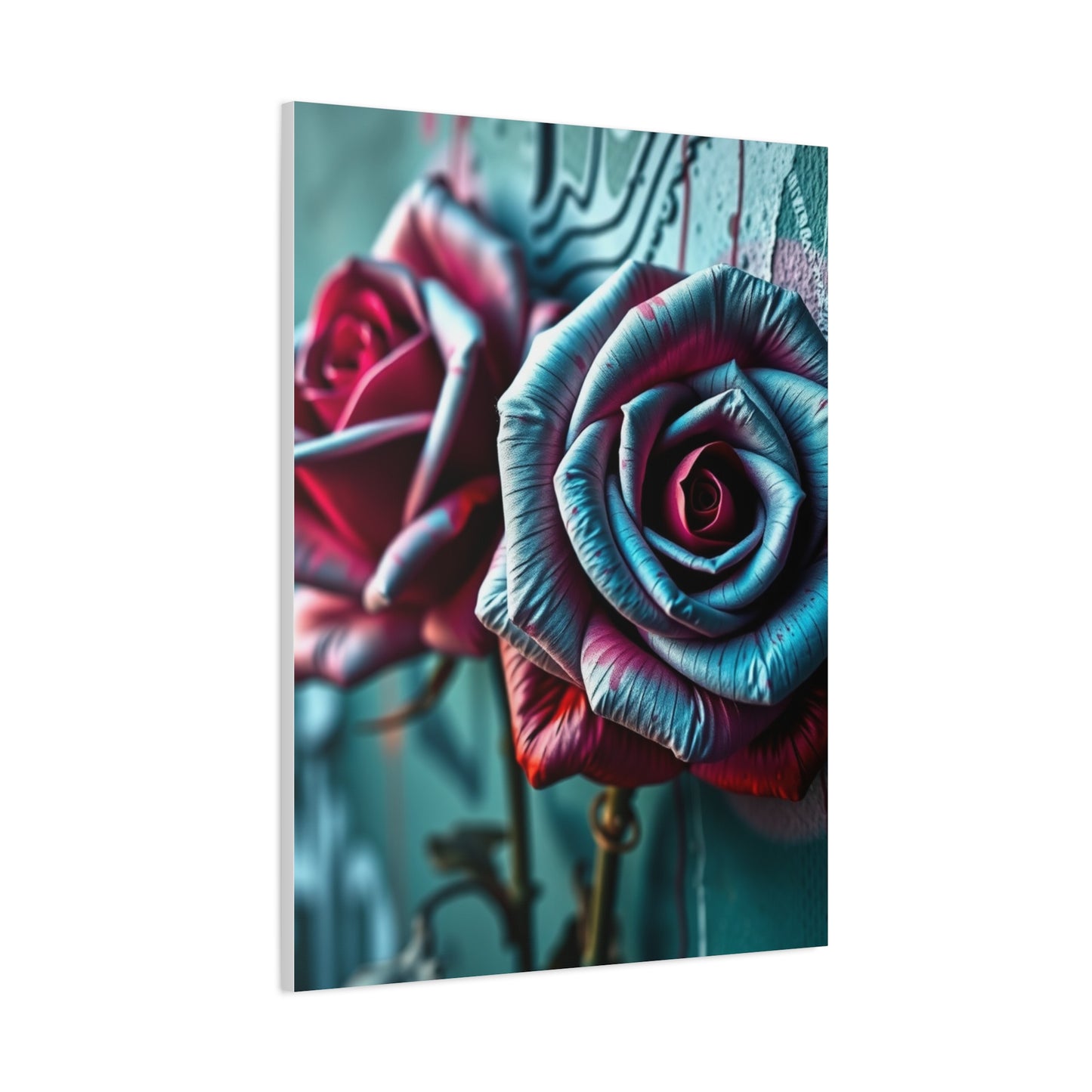 Gilded Bloom Street Art Wall Art & Canvas Print