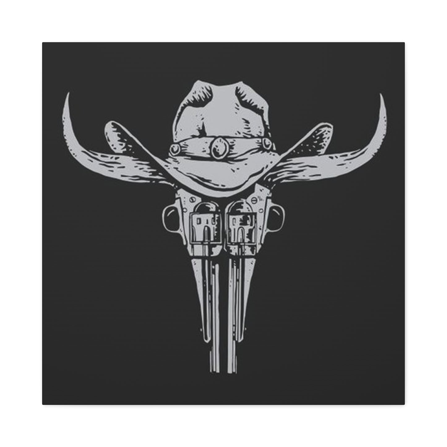 Horn & Guns Drawing Wall Art & Canvas Prints
