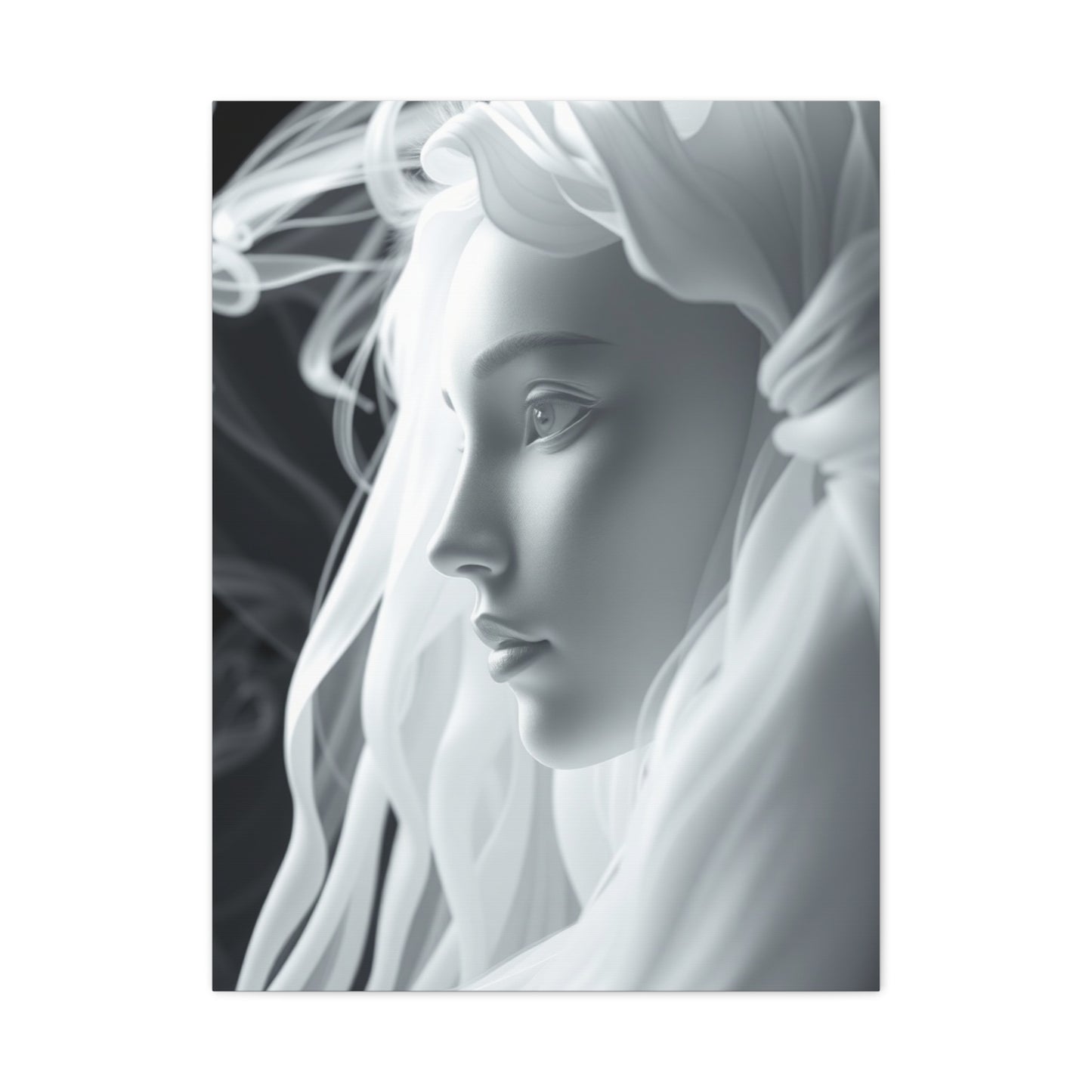 Gray & White Art Canvas Art 1 Wall Art & Canvas Print