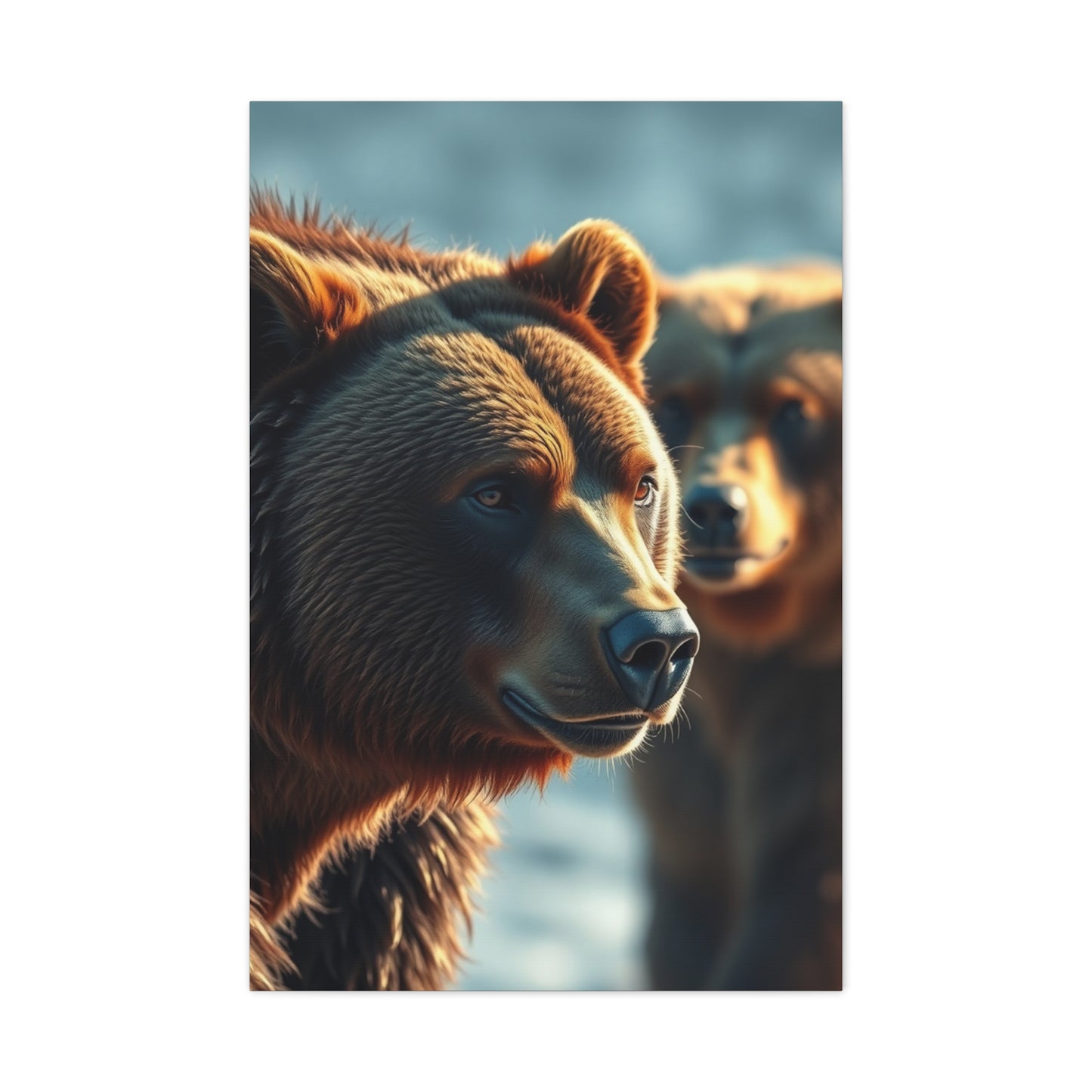 Grandiose Bear Silhouette Art Wall Art & Canvas Print