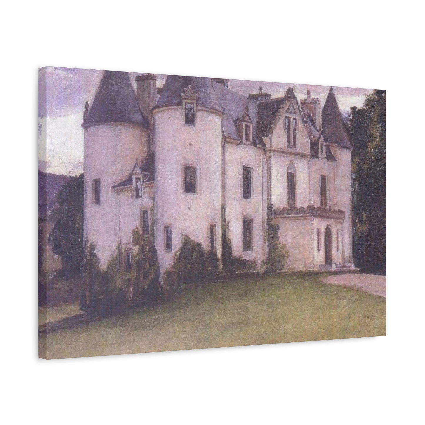 John William A Scottish Baronial House Wall Art & Canvas Prints