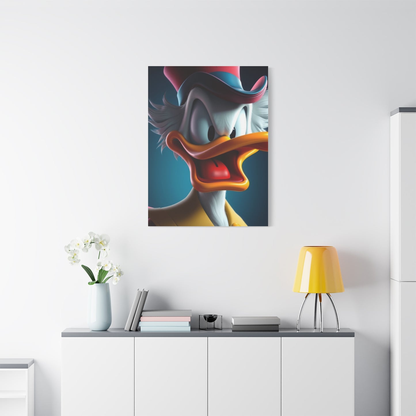 Dagobert Scrooge McDuck Art Premium Canvas 20 Wall Art & Canvas Print