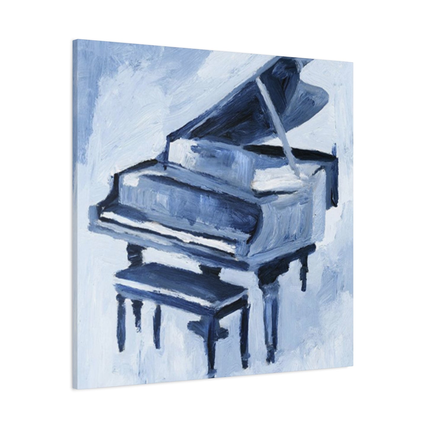 Black Piano Drawing Painting Wall Art & Canvas Prints