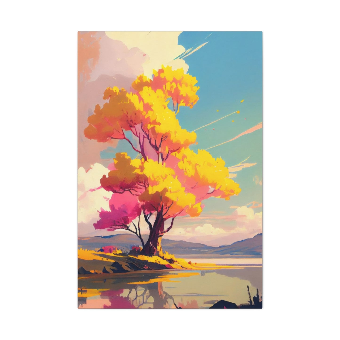 Yellow Lush Tree Wall Art & Canvas Prints
