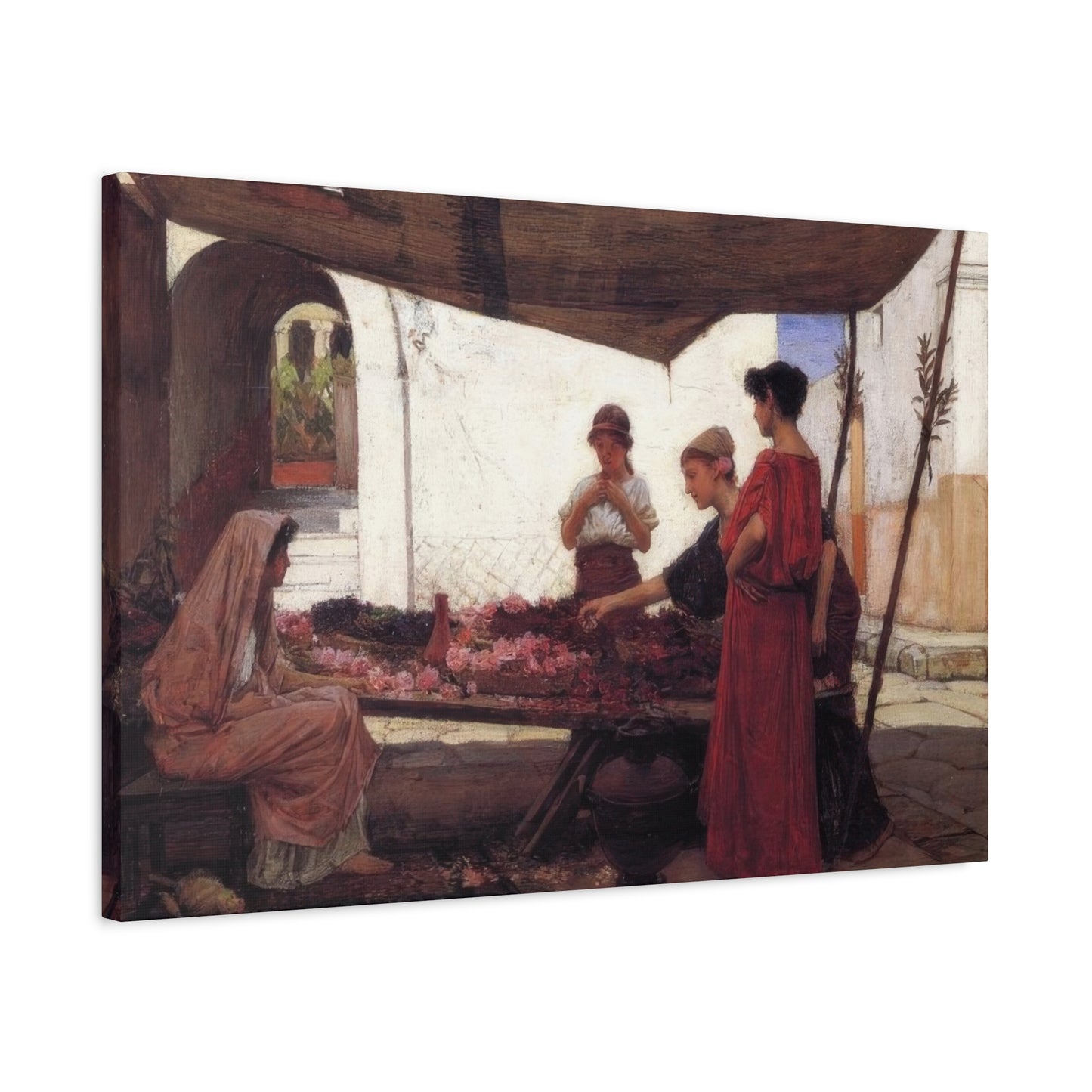 John William A Flower Stall Wall Art & Canvas Prints