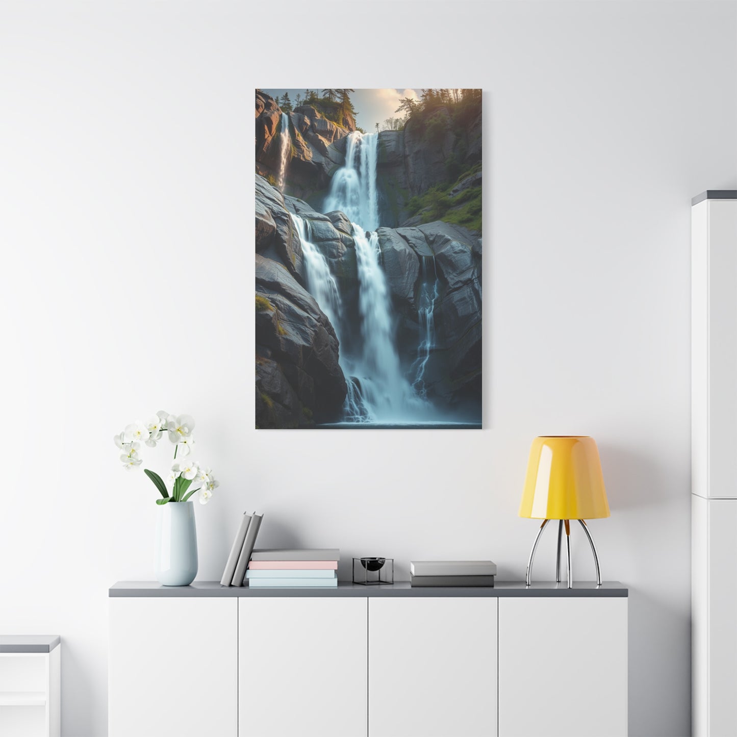 Sublime Cascade Abstraction Wall Art & Canvas Print