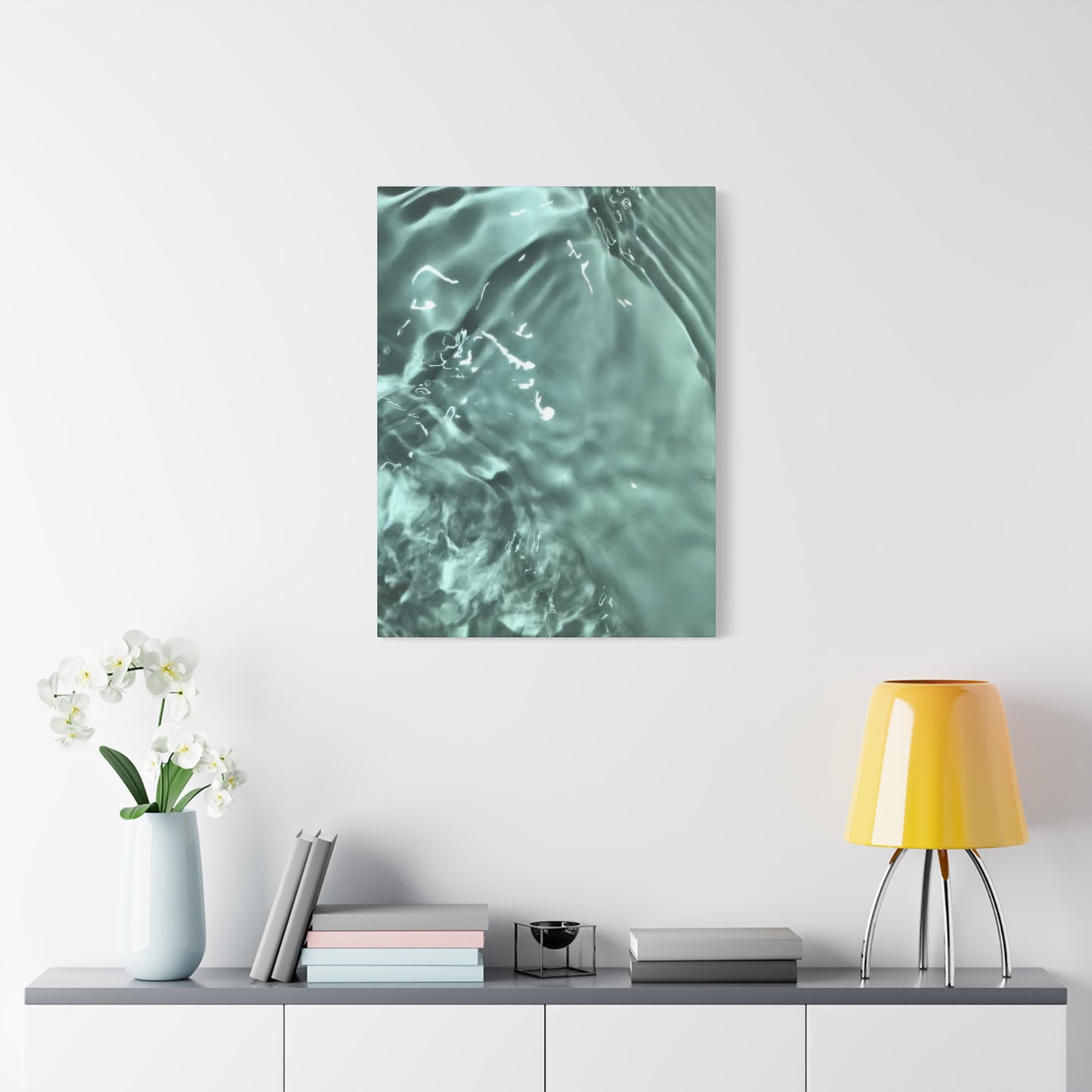 Green Cool Water Layers Wall Art & Canvas Prints