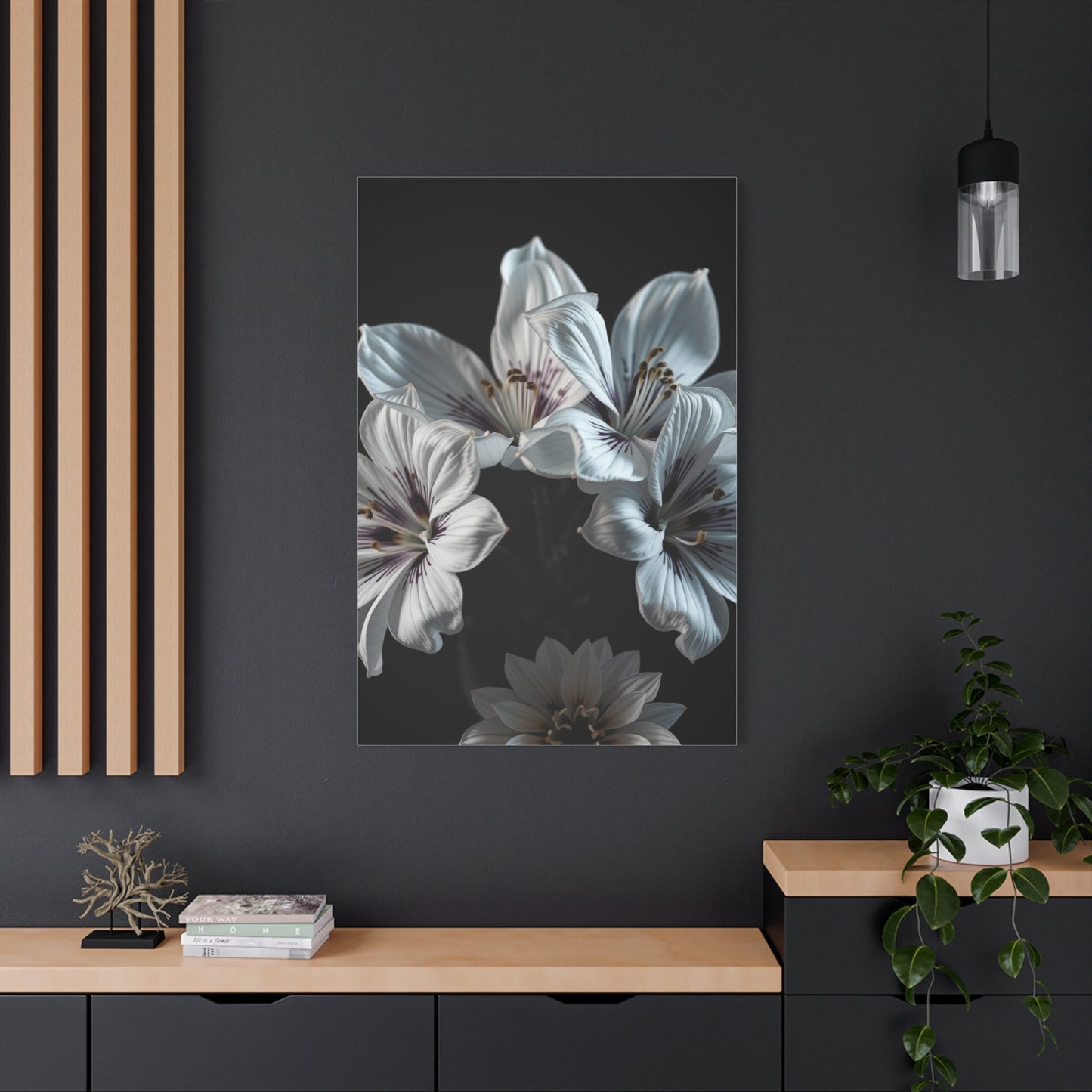 Grayscale Blossom Reverie Wall Art & Canvas Print