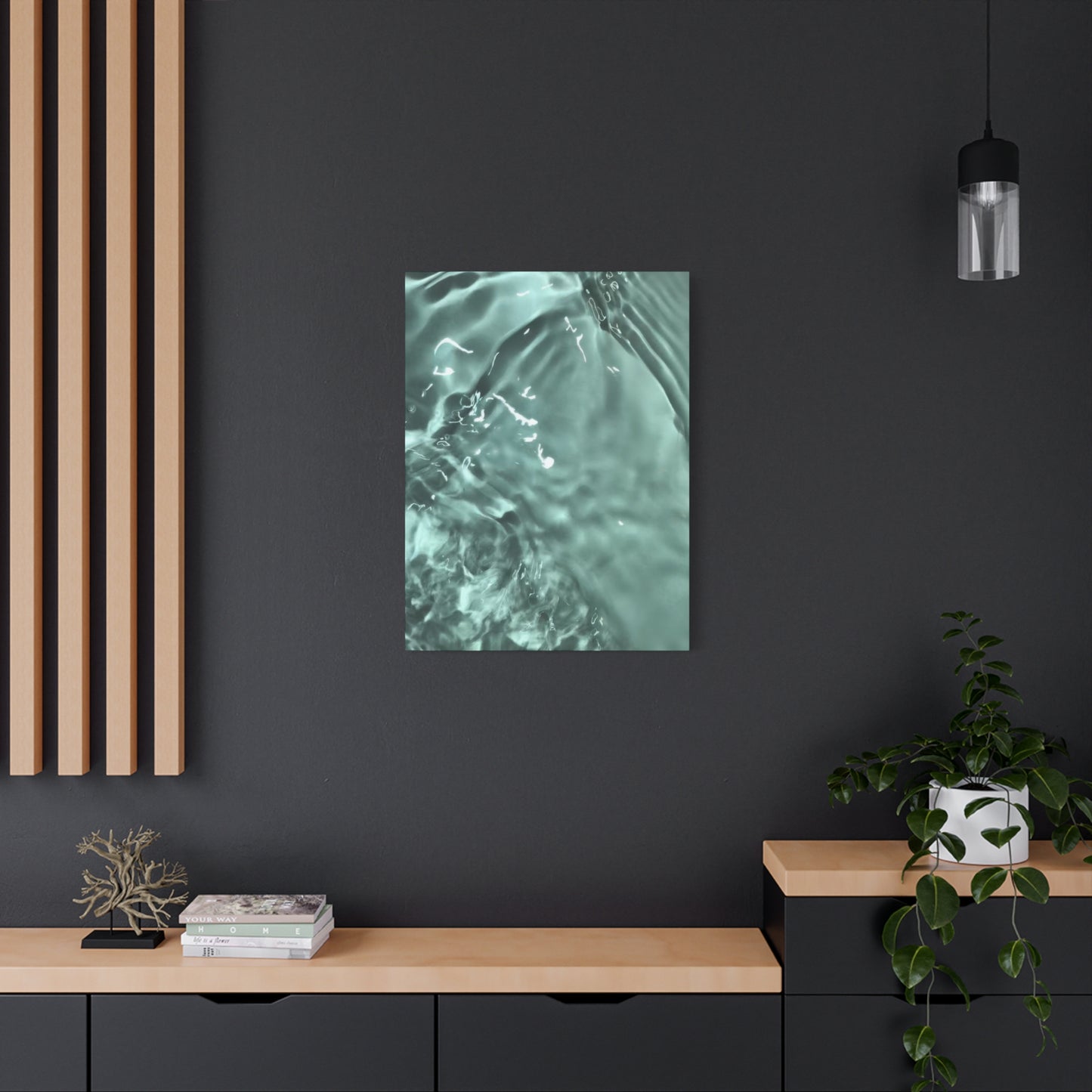 Green Cool Water Layers Wall Art & Canvas Prints