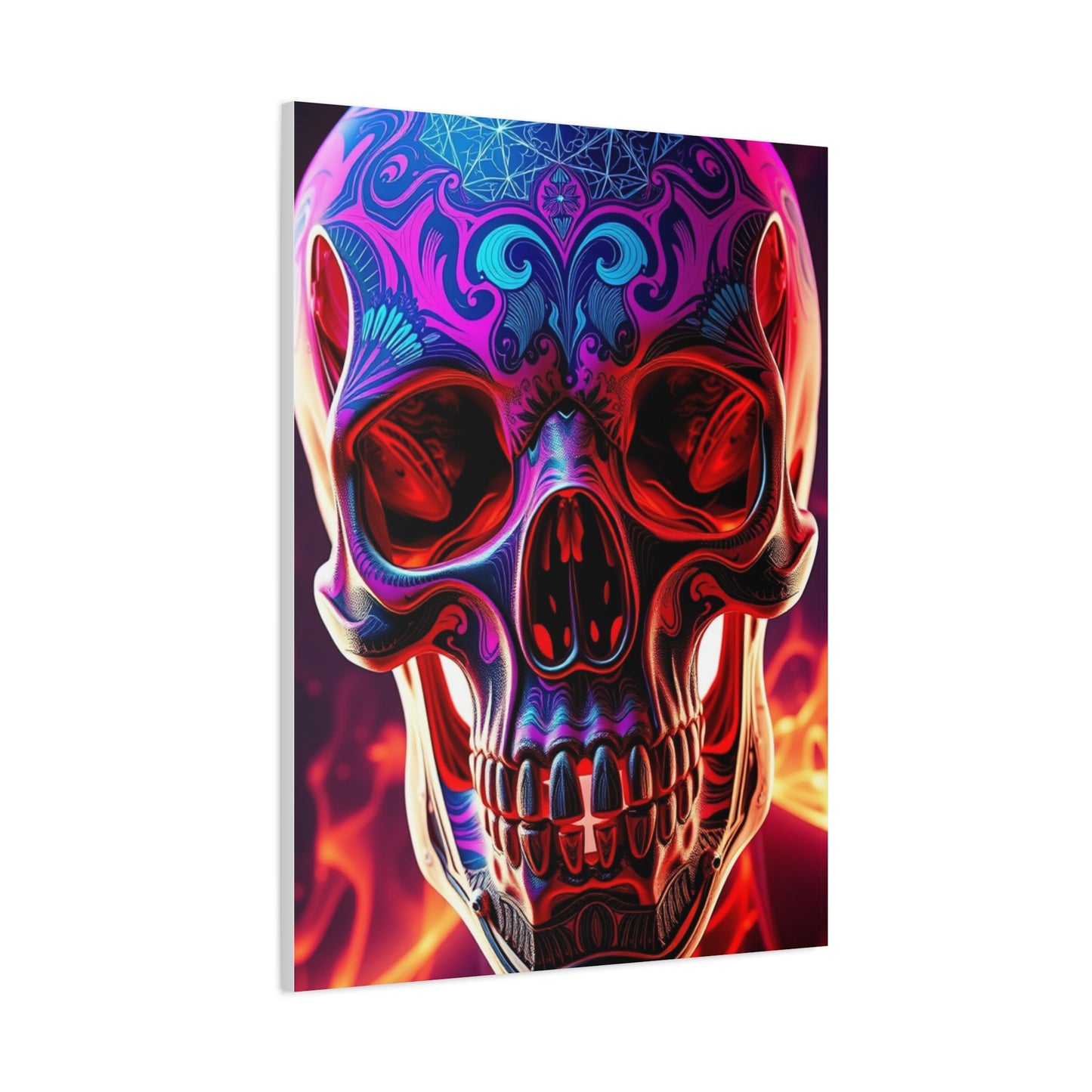 Trippy Skull Art Premium Canvas 18 Wall Art & Canvas Print