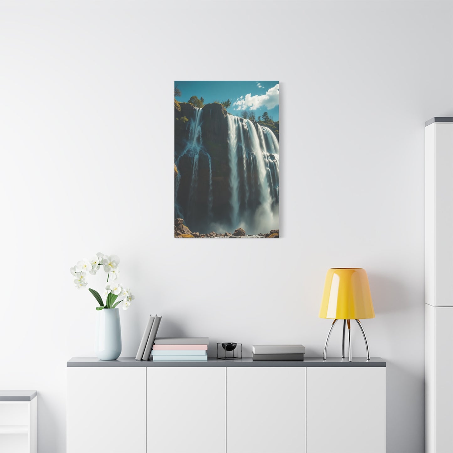 Disassembled Waterfall Reverie Wall Art & Canvas Print