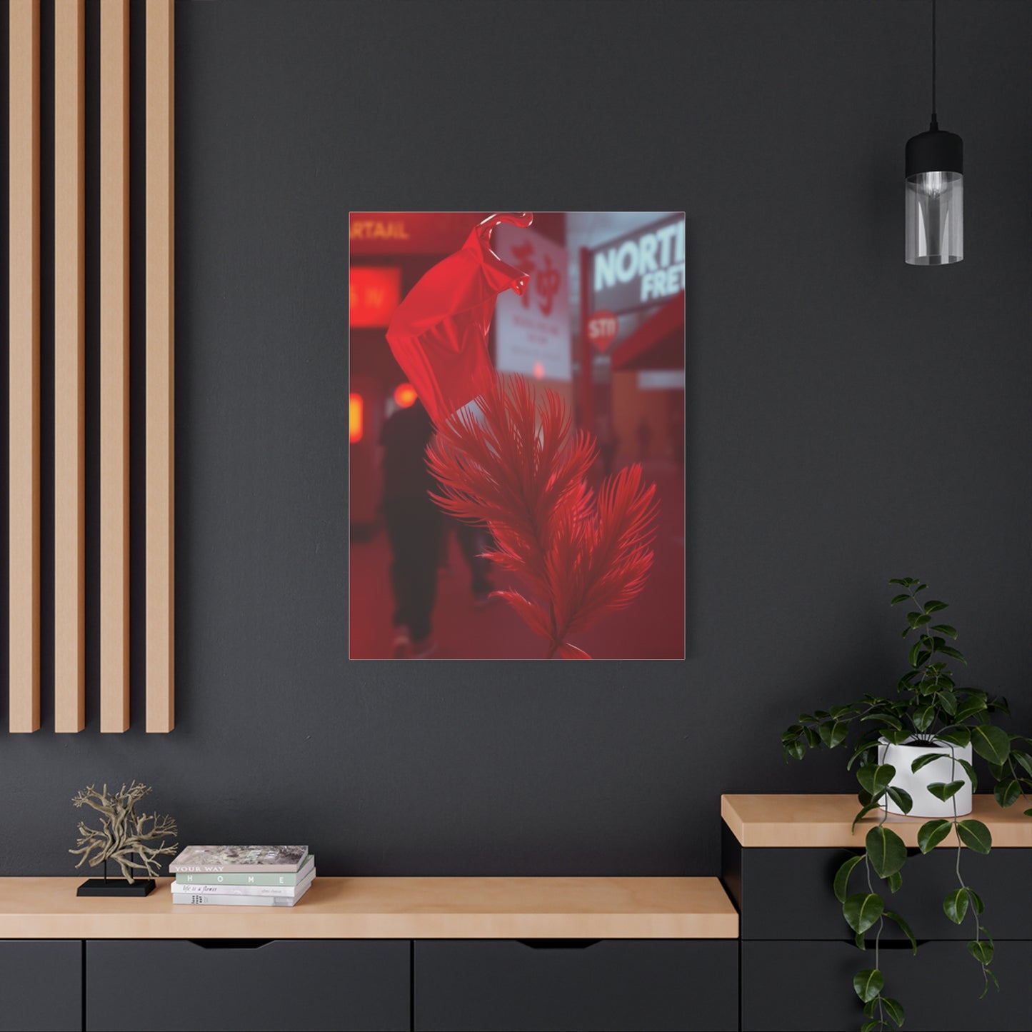 Crimson Reverie Canvas Wall Art & Canvas Print