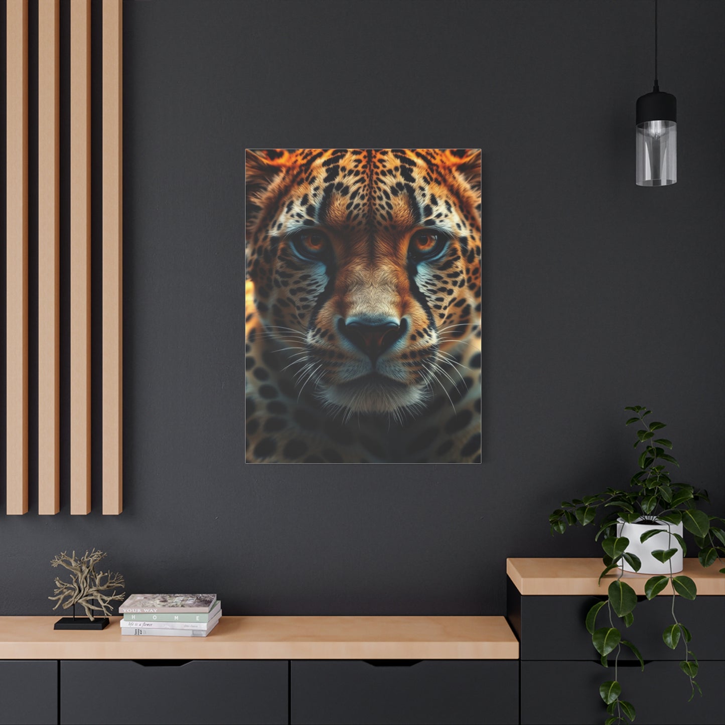 Majestic Feline Portrait Wall Art & Canvas Print
