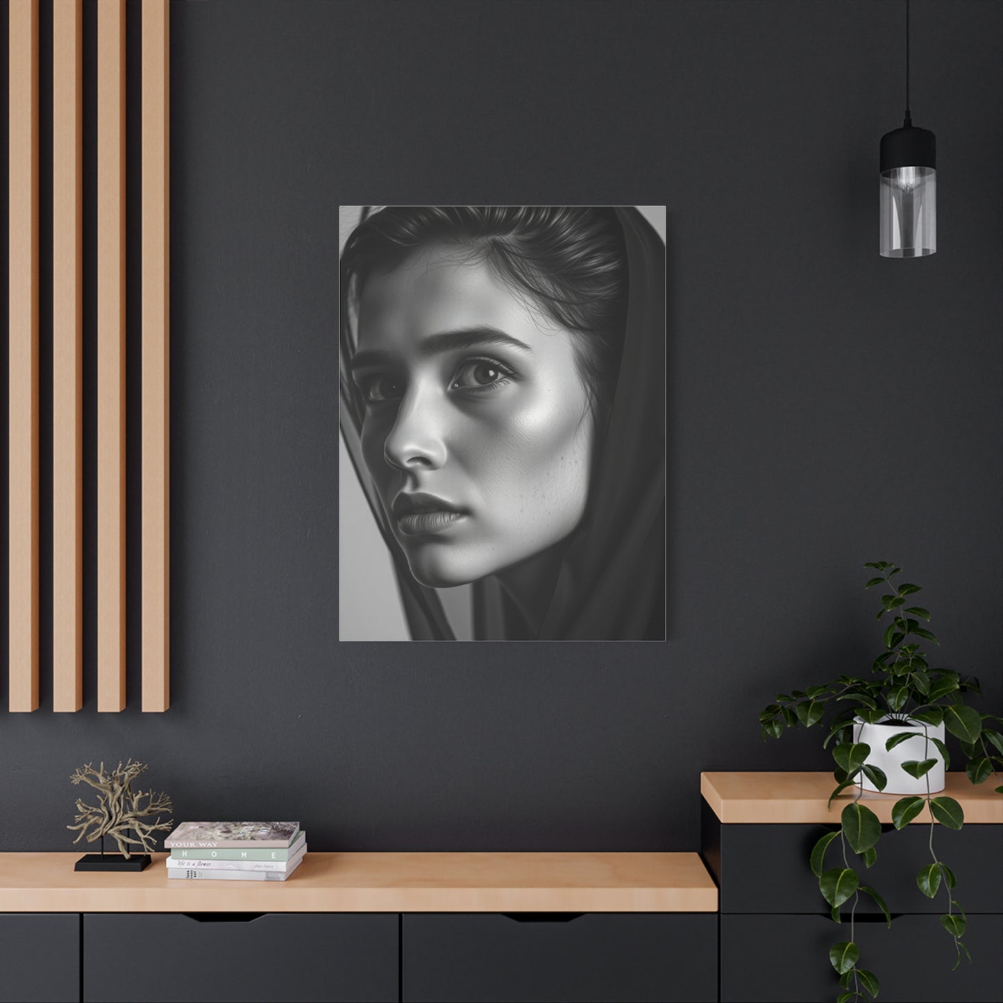 Monochrome Elegance Canvas Wall Art & Canvas Print