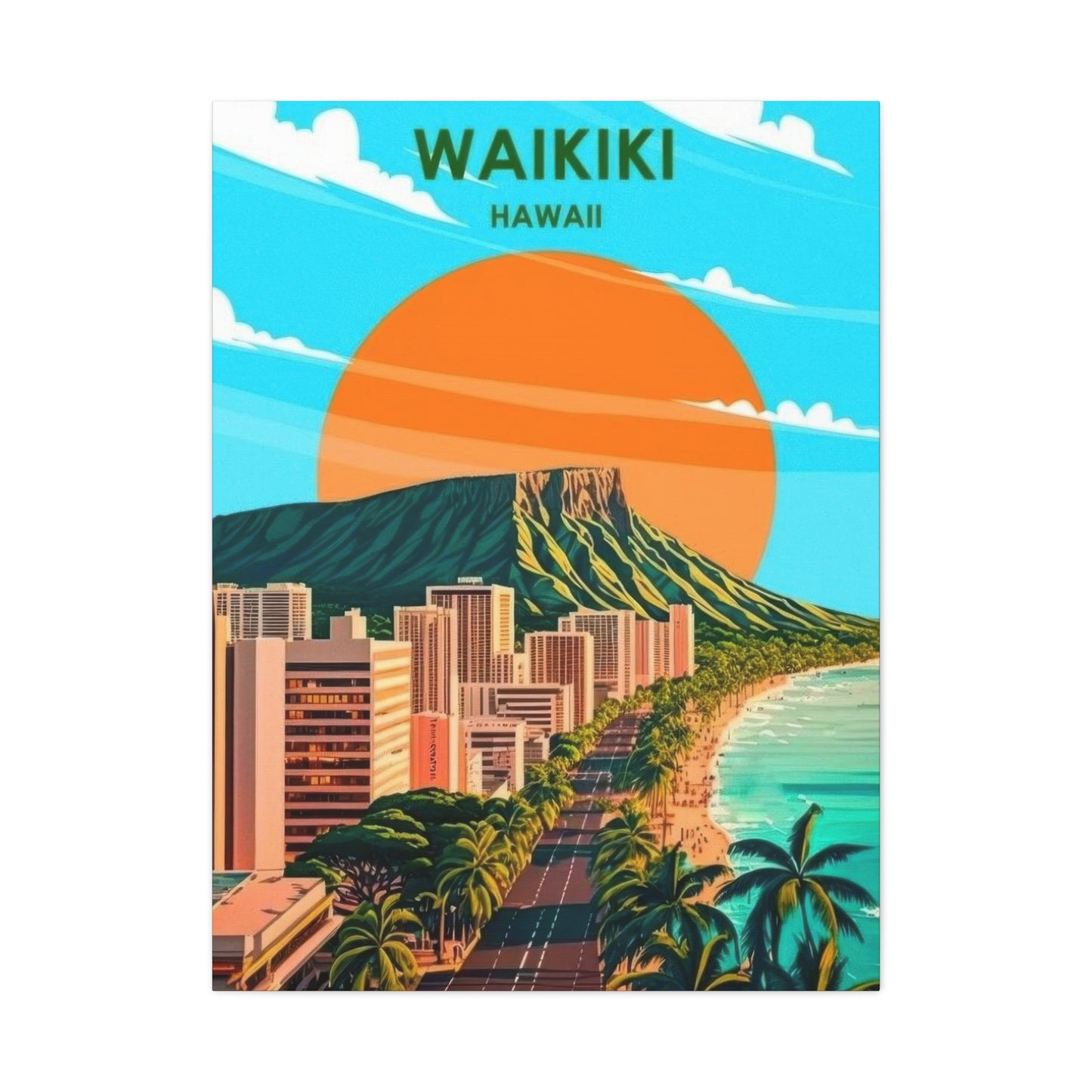 Waikiki Hawaii Wall Art & Canvas Prints