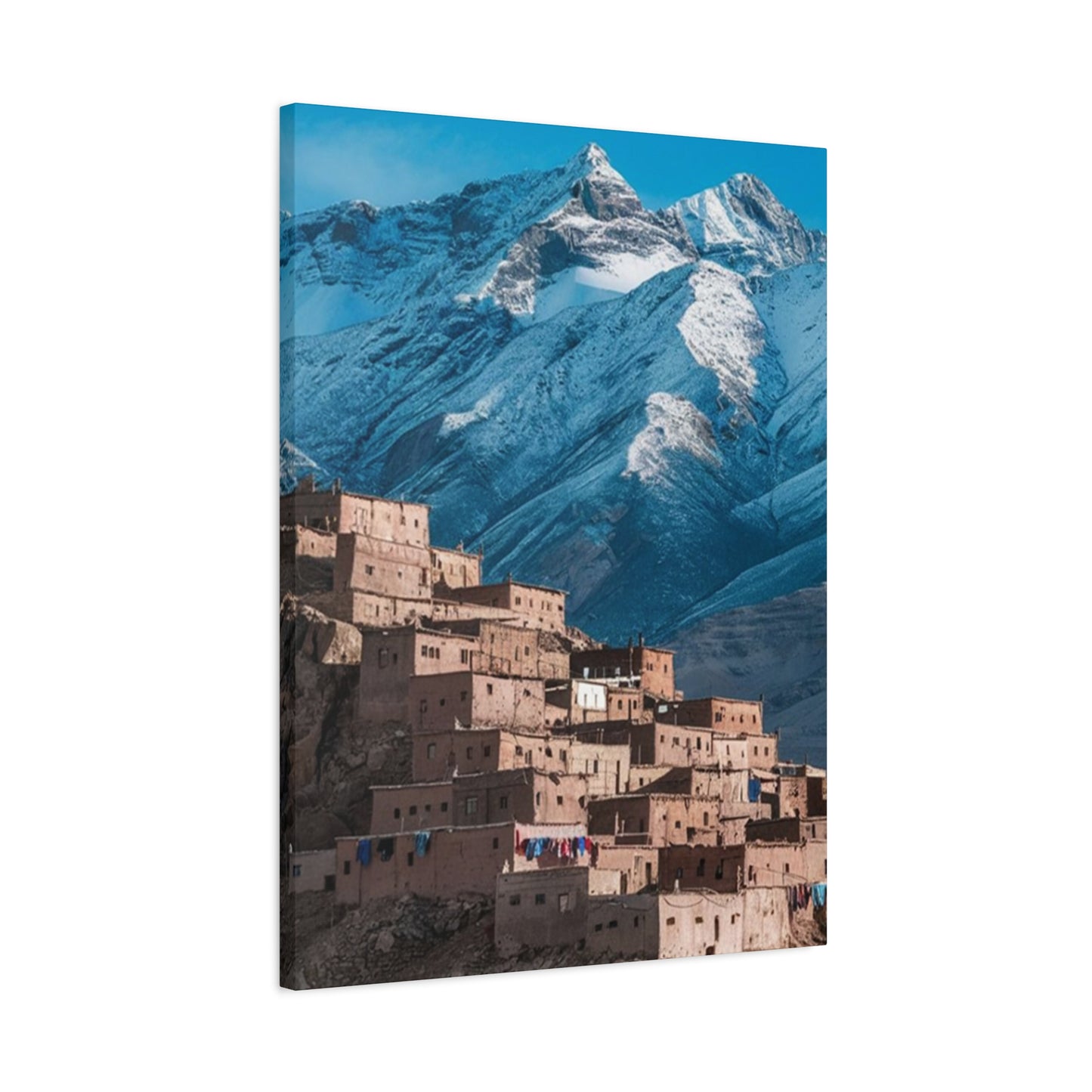 Snowy Mountain & Monastery Wall Art & Canvas Prints