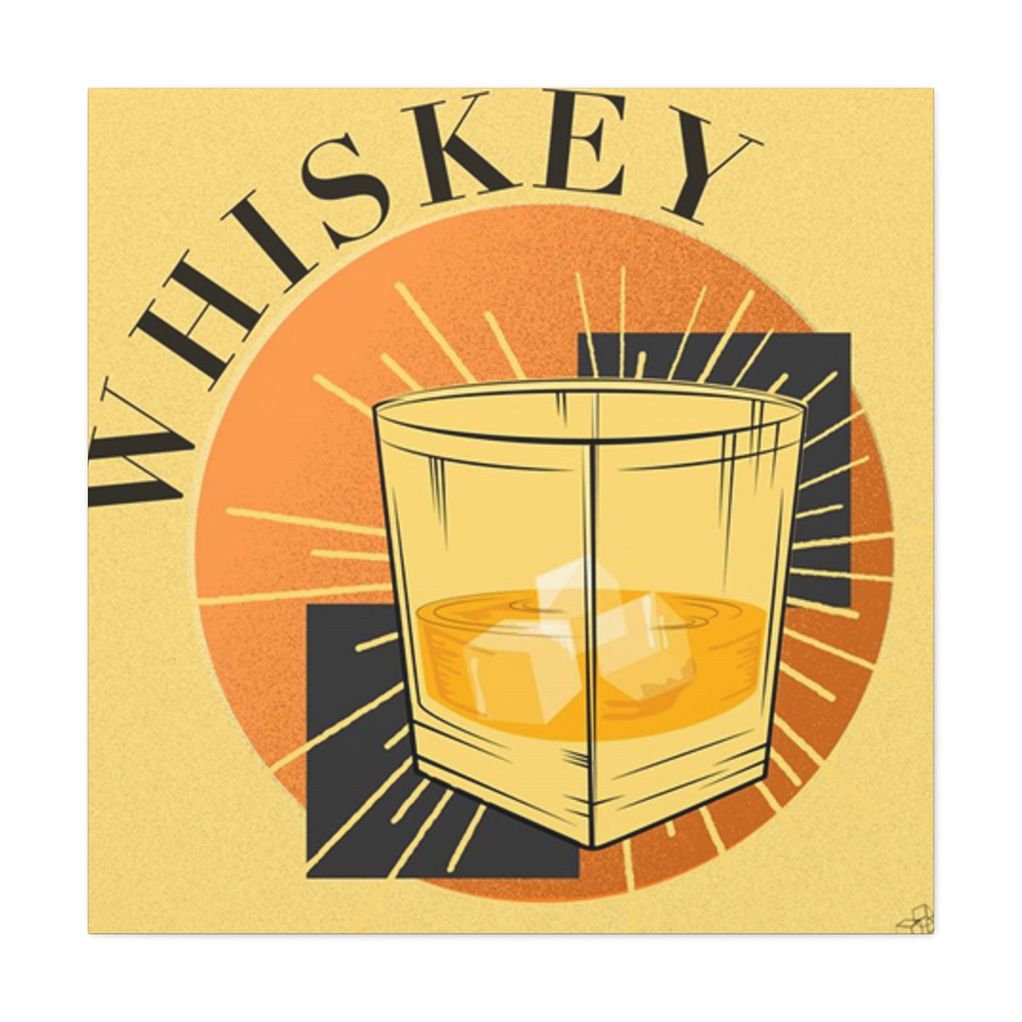 Whiskey Abstract Drinks Wall Art & Canvas Prints