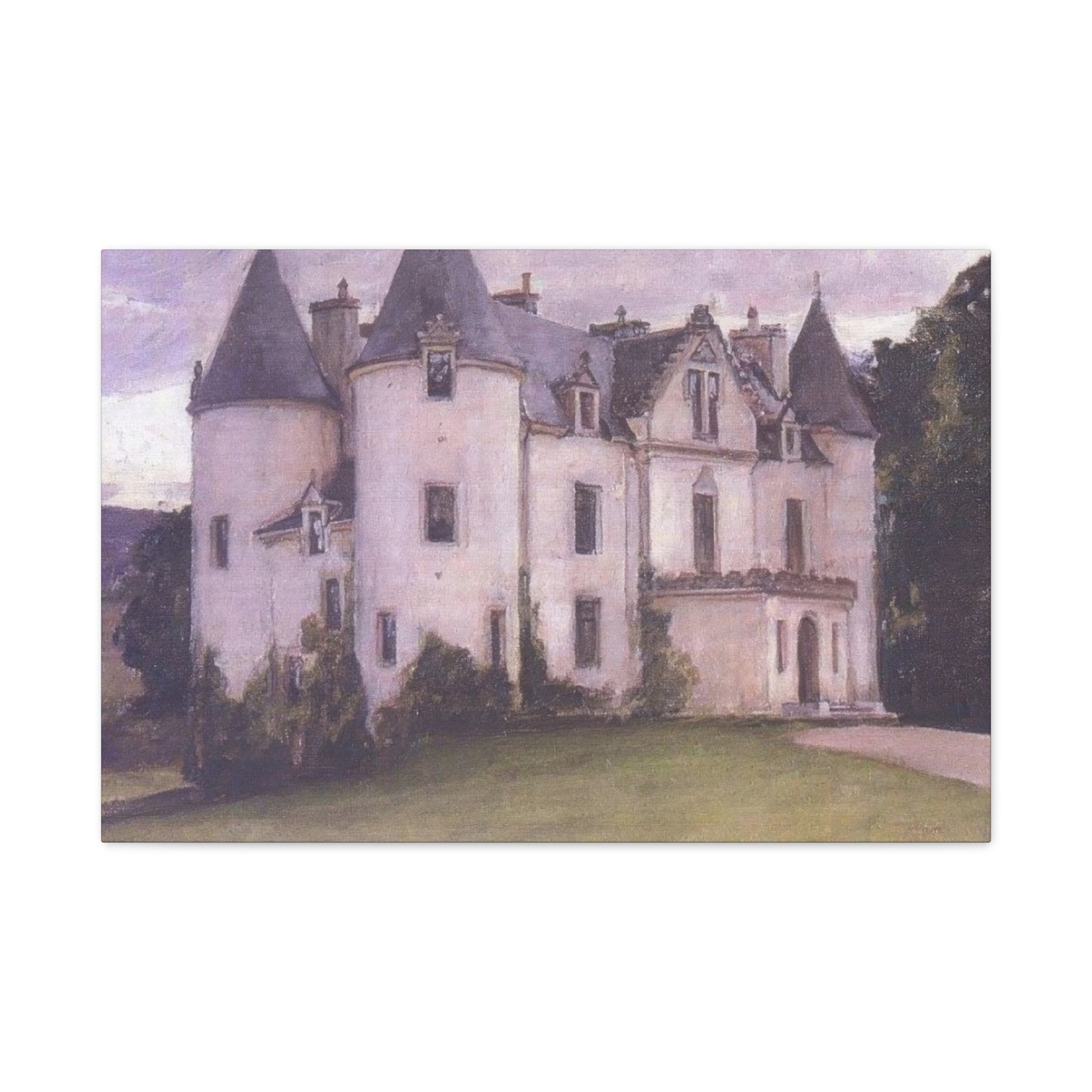 John William A Scottish Baronial House Wall Art & Canvas Prints