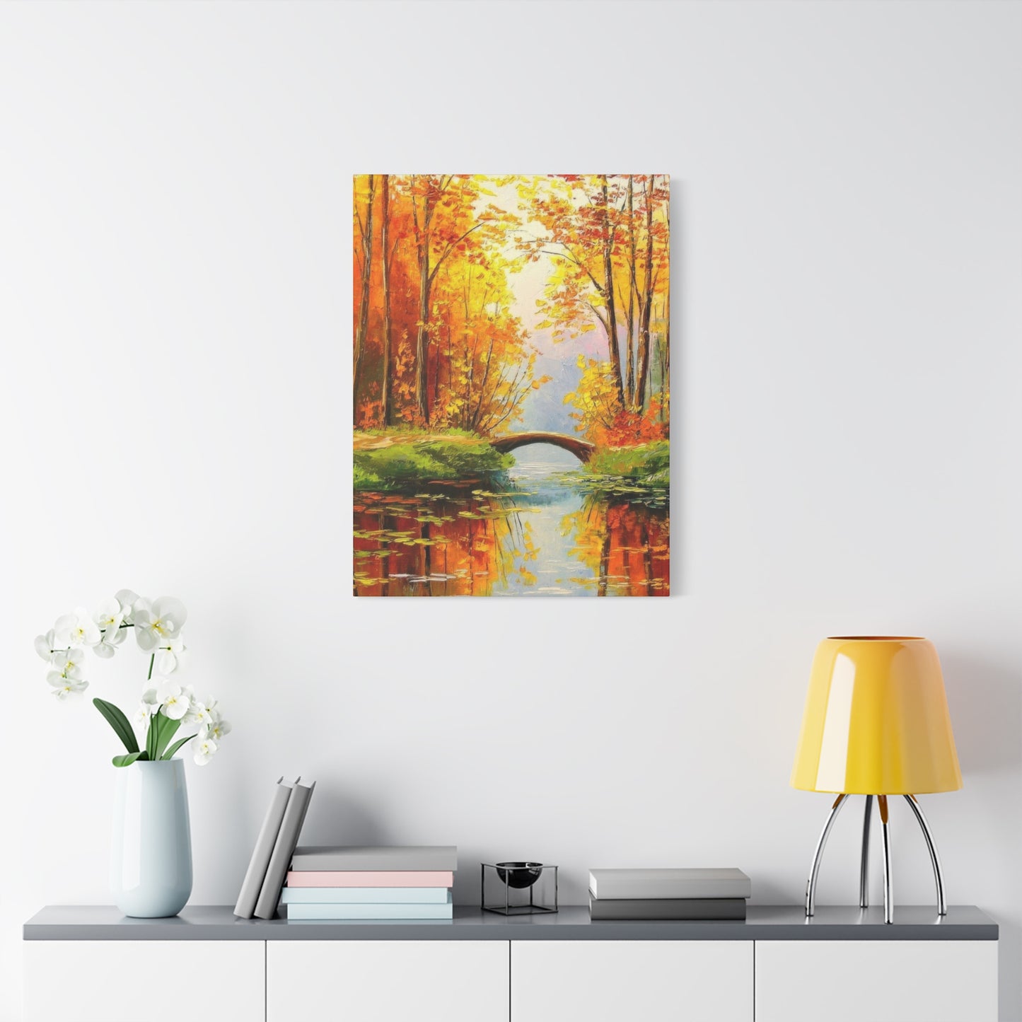 Wooden Bridge In Forest Wall Art & Canvas Prints